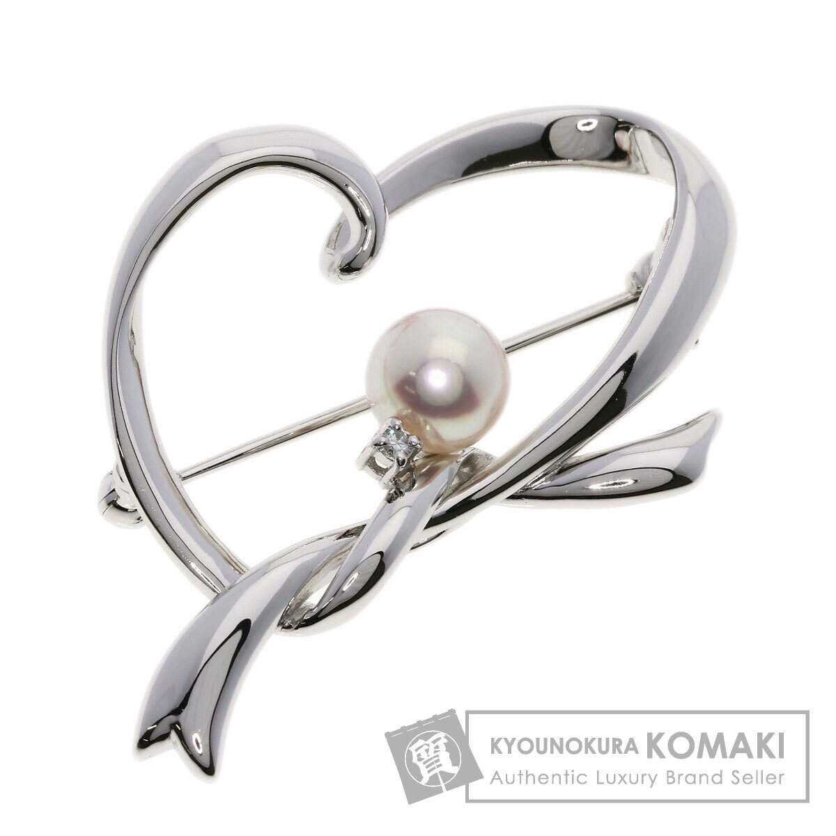 タサキ ブローチ パール 真珠 ダイヤモンド