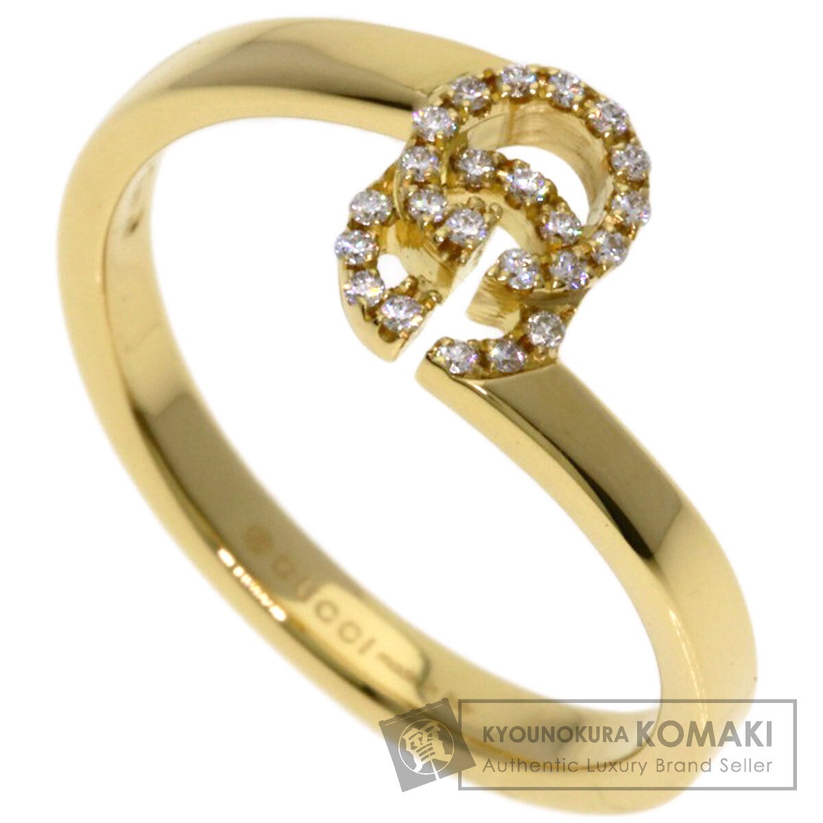 グッチ オクタゴナル ダイヤ 6P リング 7号 K18PG 新品仕上済 特価 グッチ オクタゴナル ダイヤ 6P リング 7号 K18PG 新品仕上済 特価