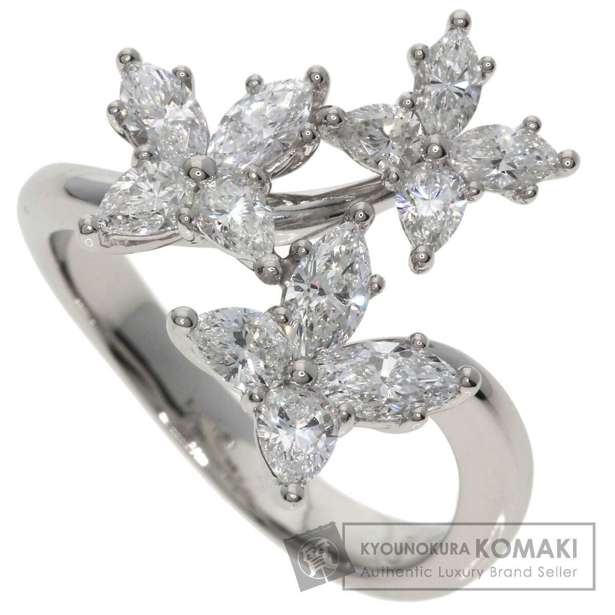 ハリーウィンストン リング・指輪 マーキッサ トリプルモチーフ ダイヤモンド