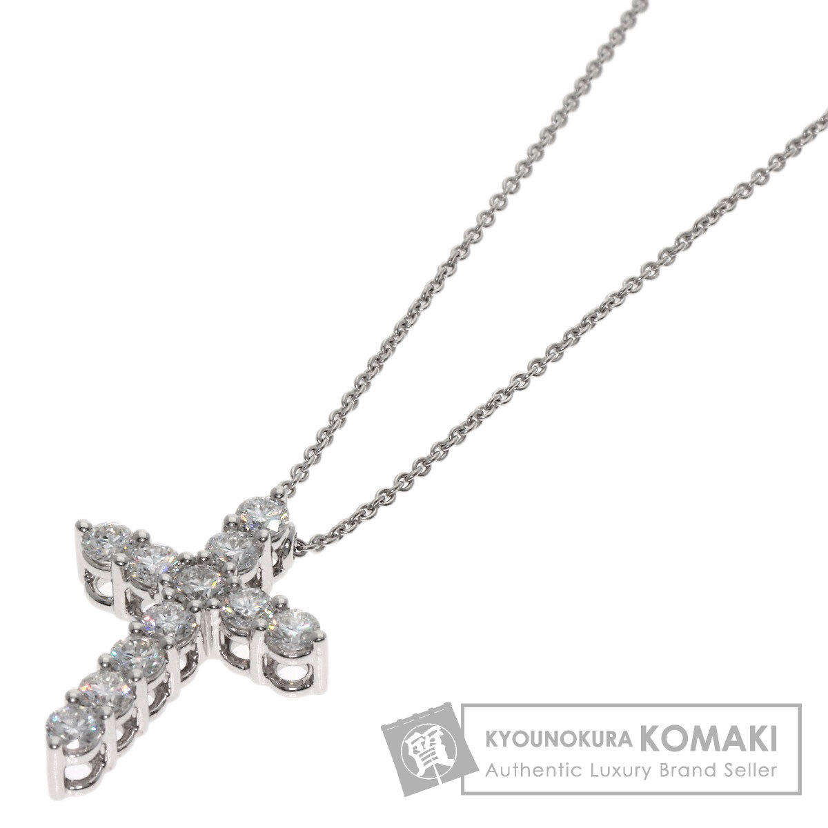 グラフ ネックレス スモールクロス ダイヤモンド