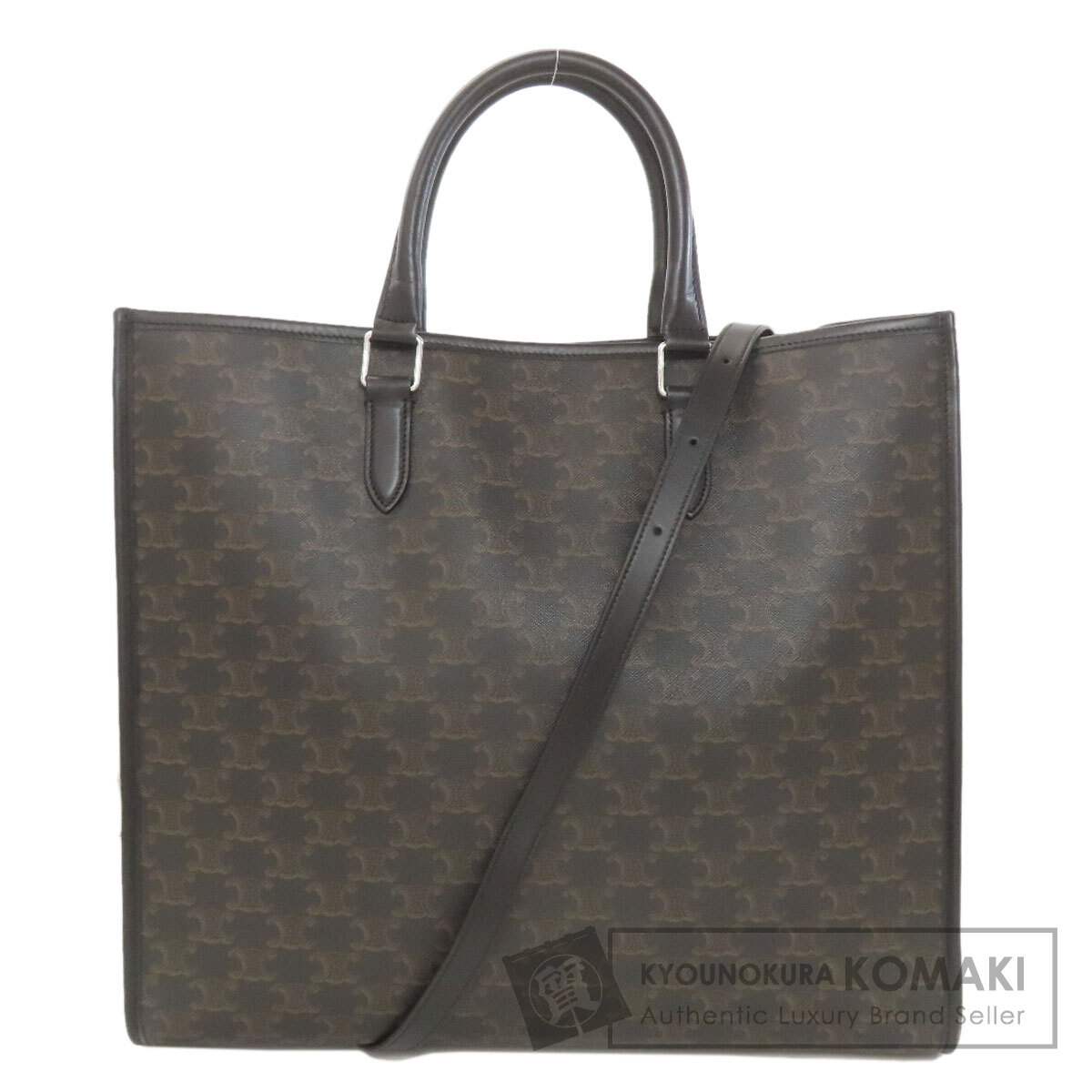 CELINE セリーヌ トリオンフ 2WAY ハンドバッグ PVC レディース [中古