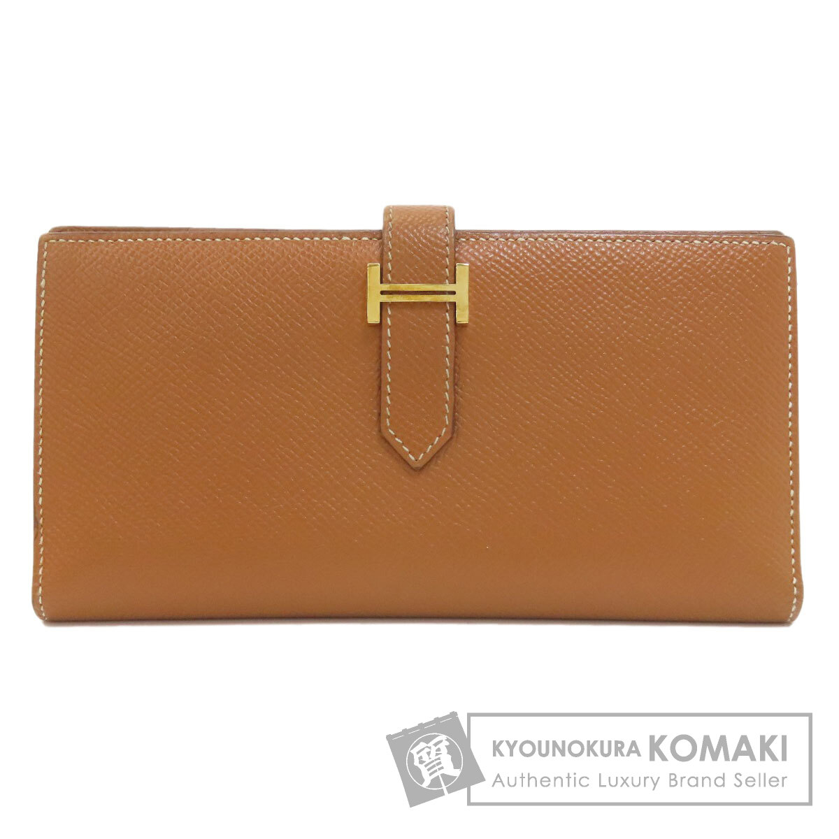 HERMES エルメス ベアンスフレ ゴールド ゴールド金具 長財布（小銭入れあり） エプソン レディース [中古] HERMES エルメス ベアンスフレ ゴールド ゴールド金具 長財布（小銭