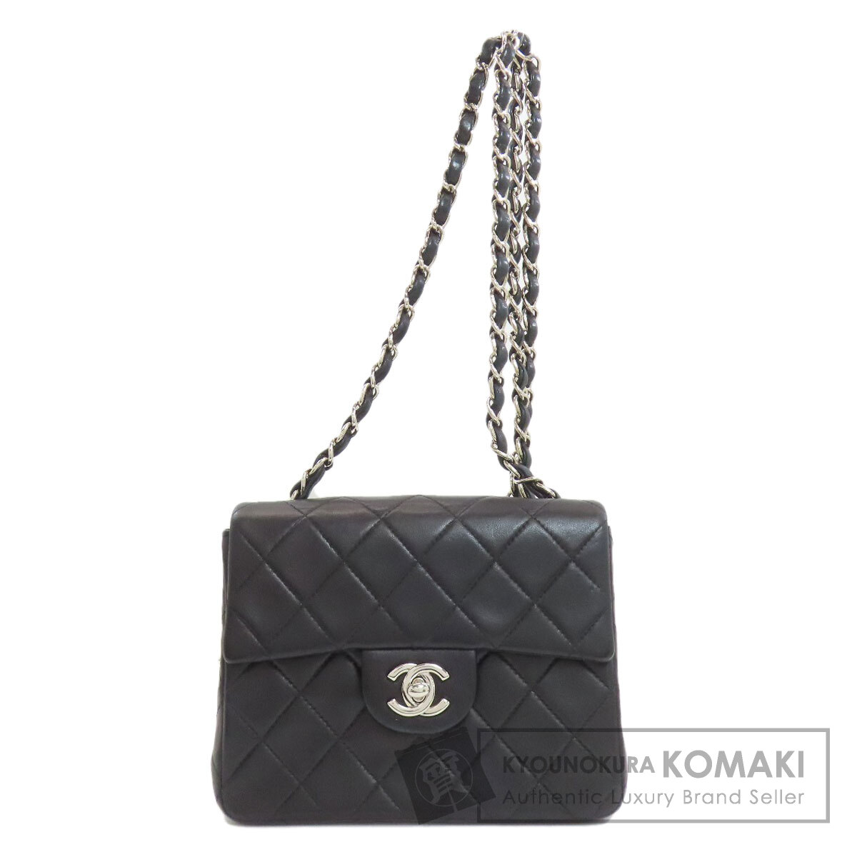 シャネル ショルダーバッグ チェーンショルダー マトラッセ シルバー金具