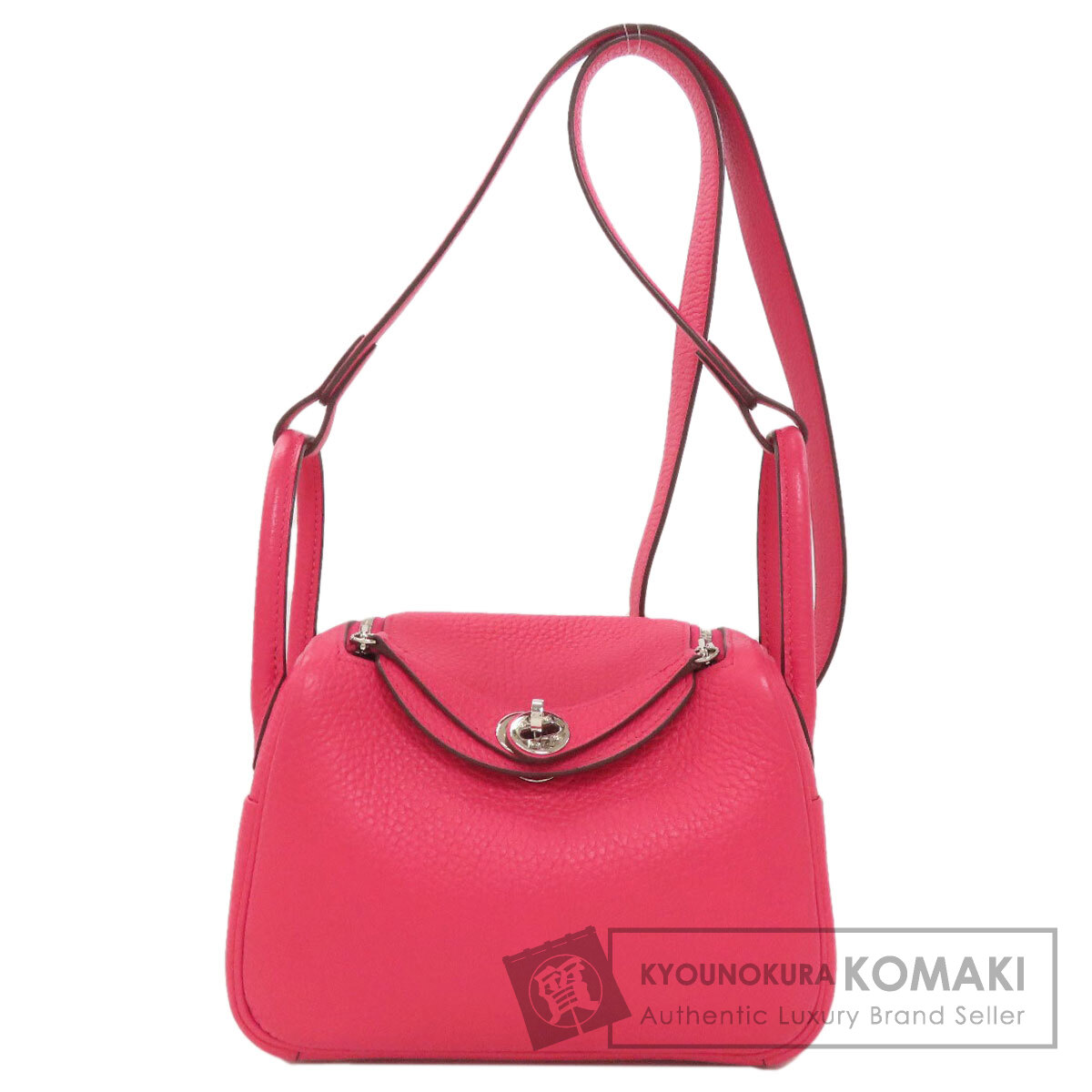 エルメス ハンドバッグ リンディ 20 ミニ ローズエクストリーム シルバー金具