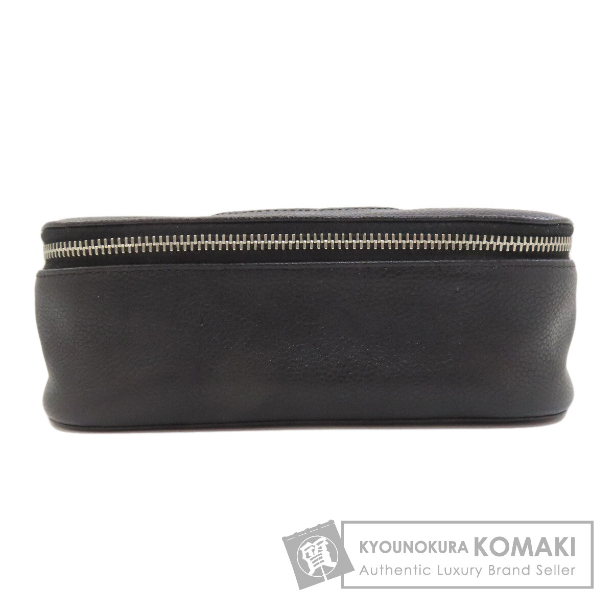 CHANEL シャネル ココマーク シルバー金具 化粧ポーチ グレインド