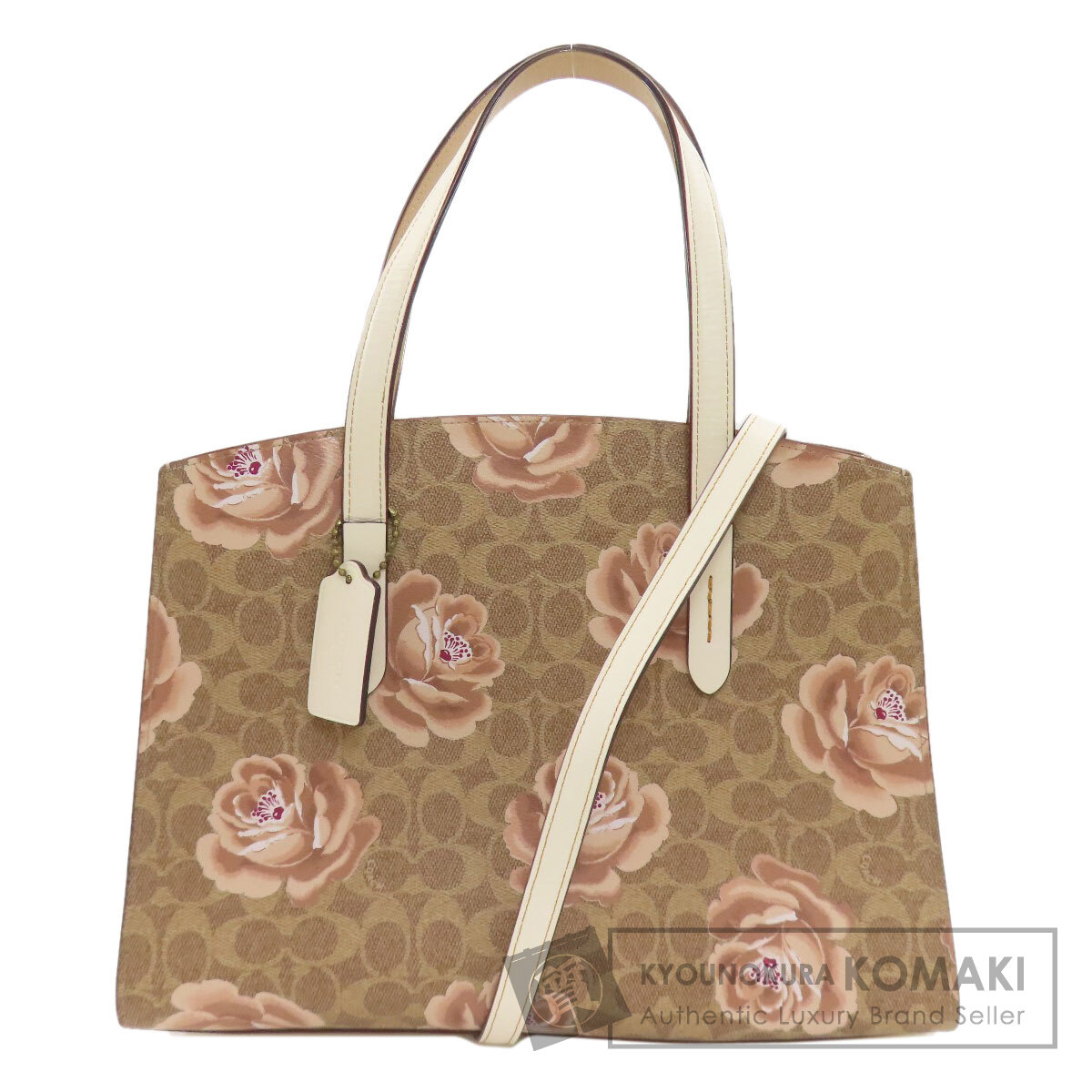 COACH コーチ 31667 チャーリーキャリーオール 花柄 2WAY トートバッグ