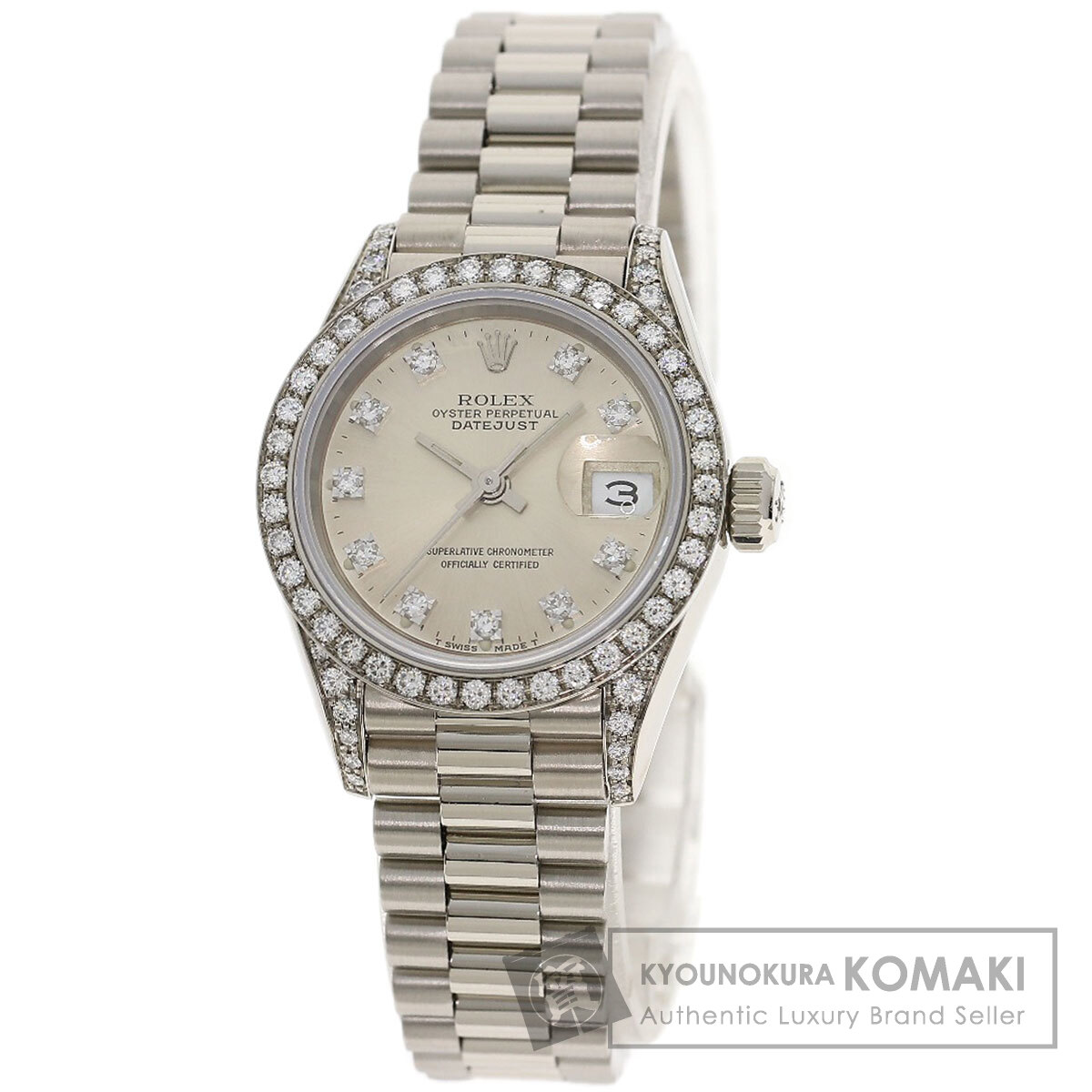 ロレックス 腕時計 デイトジャスト 10P ダイヤモンド