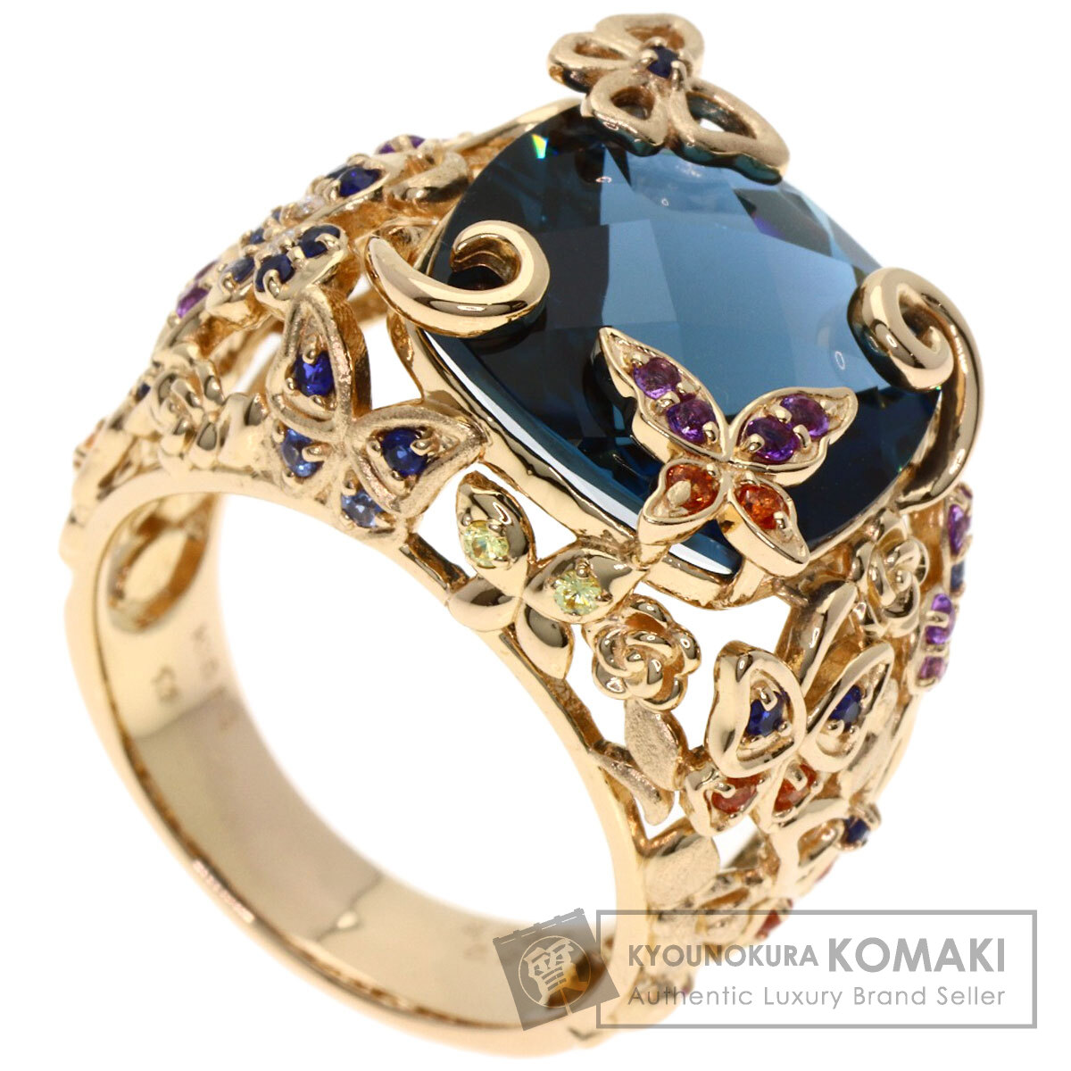 9.952ct セイレーンアズーロ ブルートパーズ サファイア リング・指輪