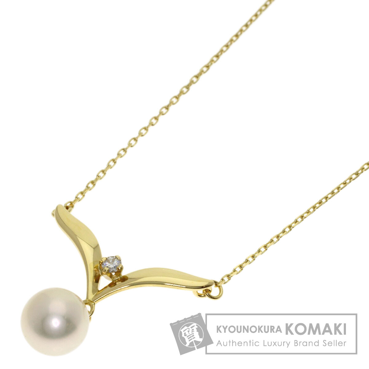 ミキモト ネックレス パール 真珠 ダイヤモンド