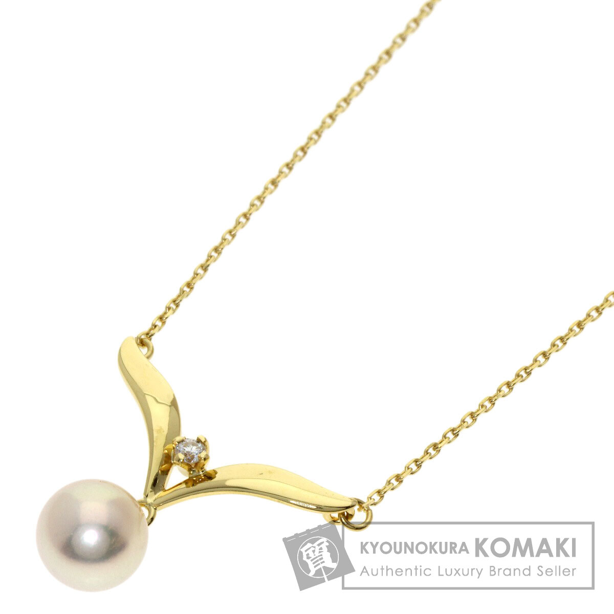 ミキモト ネックレス パール 真珠 ダイヤモンド