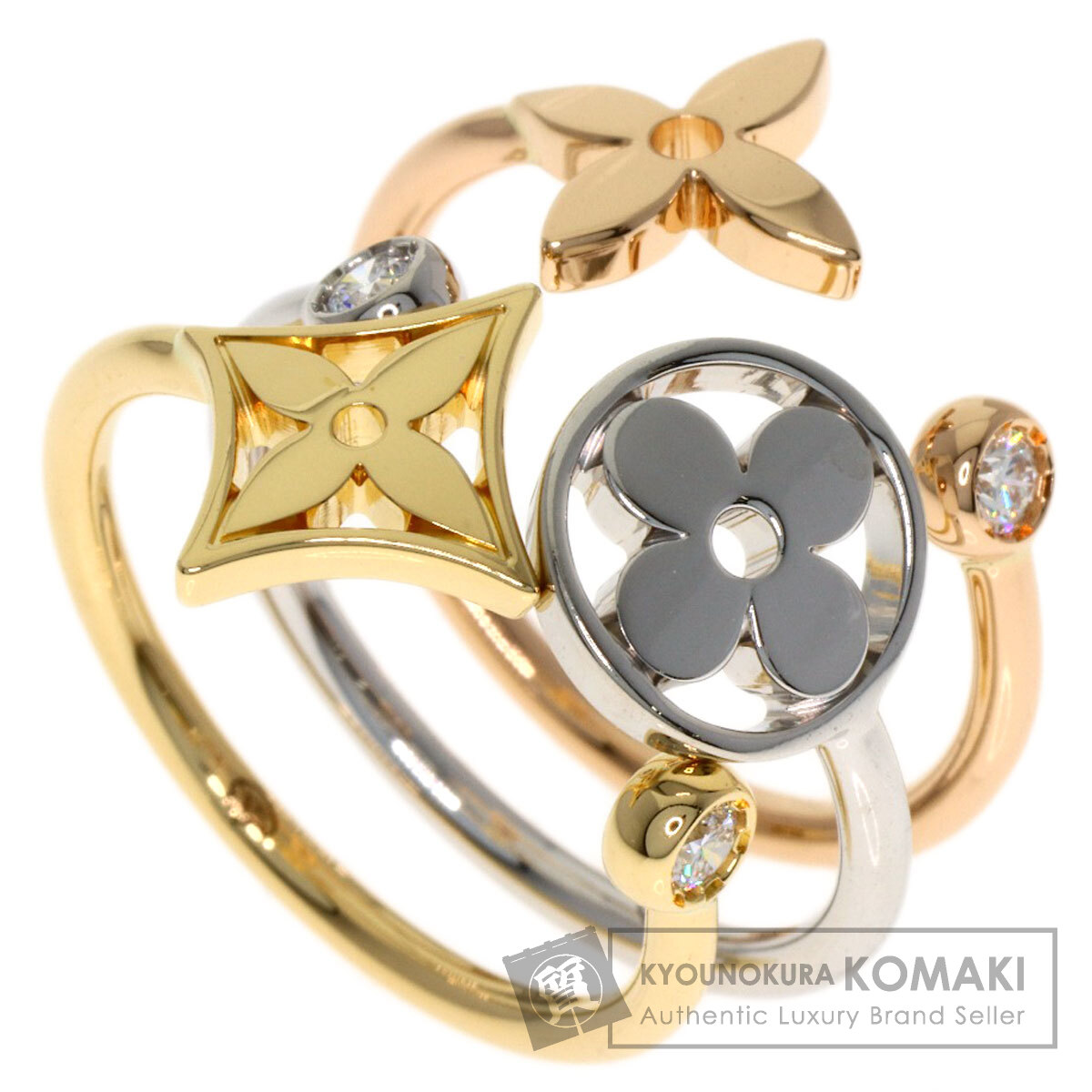 ルイヴィトン リング・指輪 バーグモノグラム イディール ダイヤモンド #47