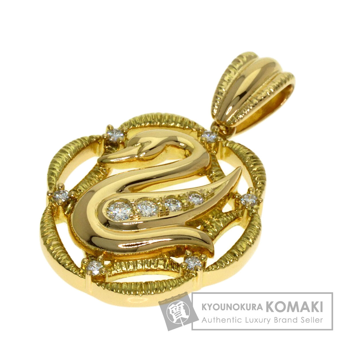 タサキ ペンダントトップ スワン ダイヤモンド