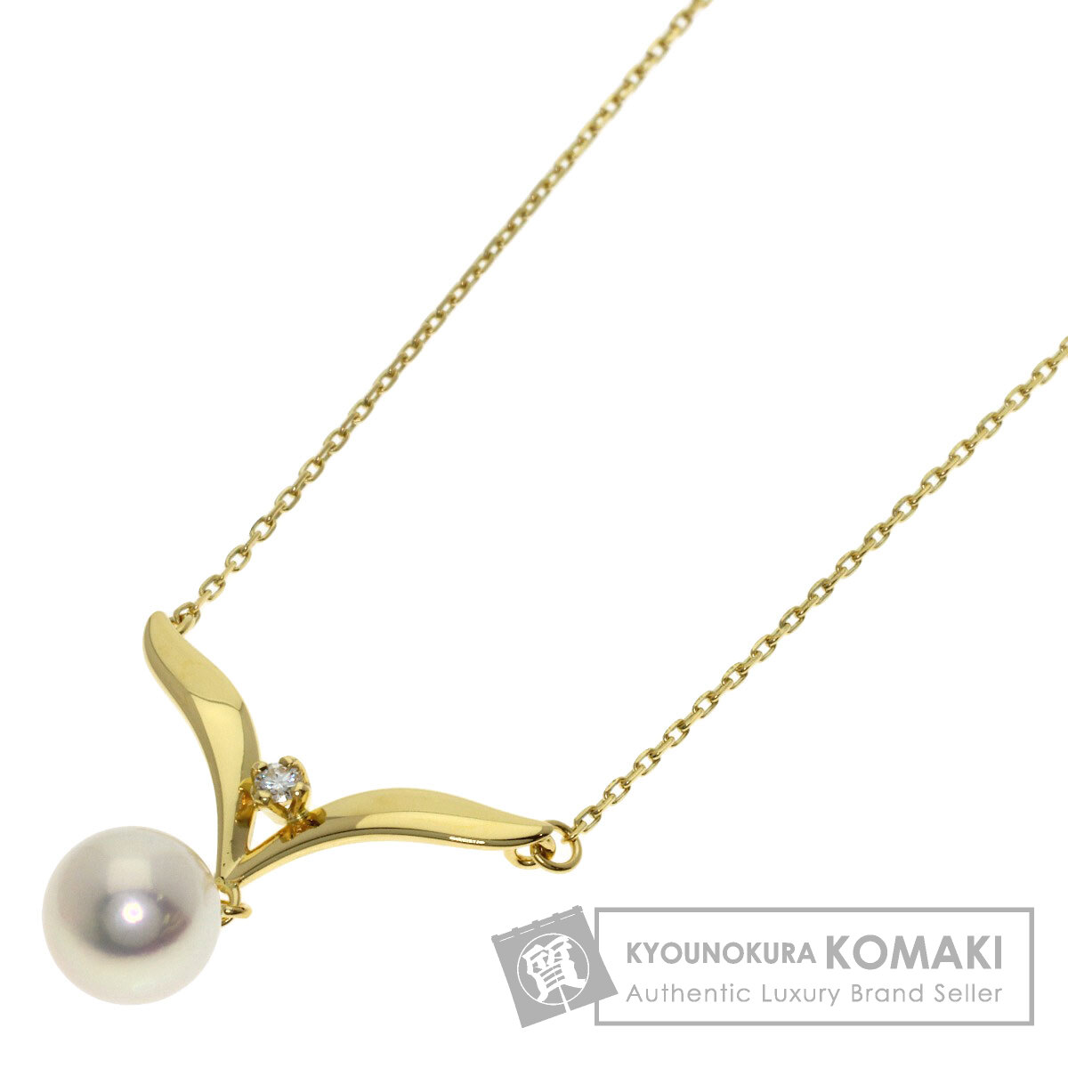 ミキモト ネックレス パール 真珠 ダイヤモンド