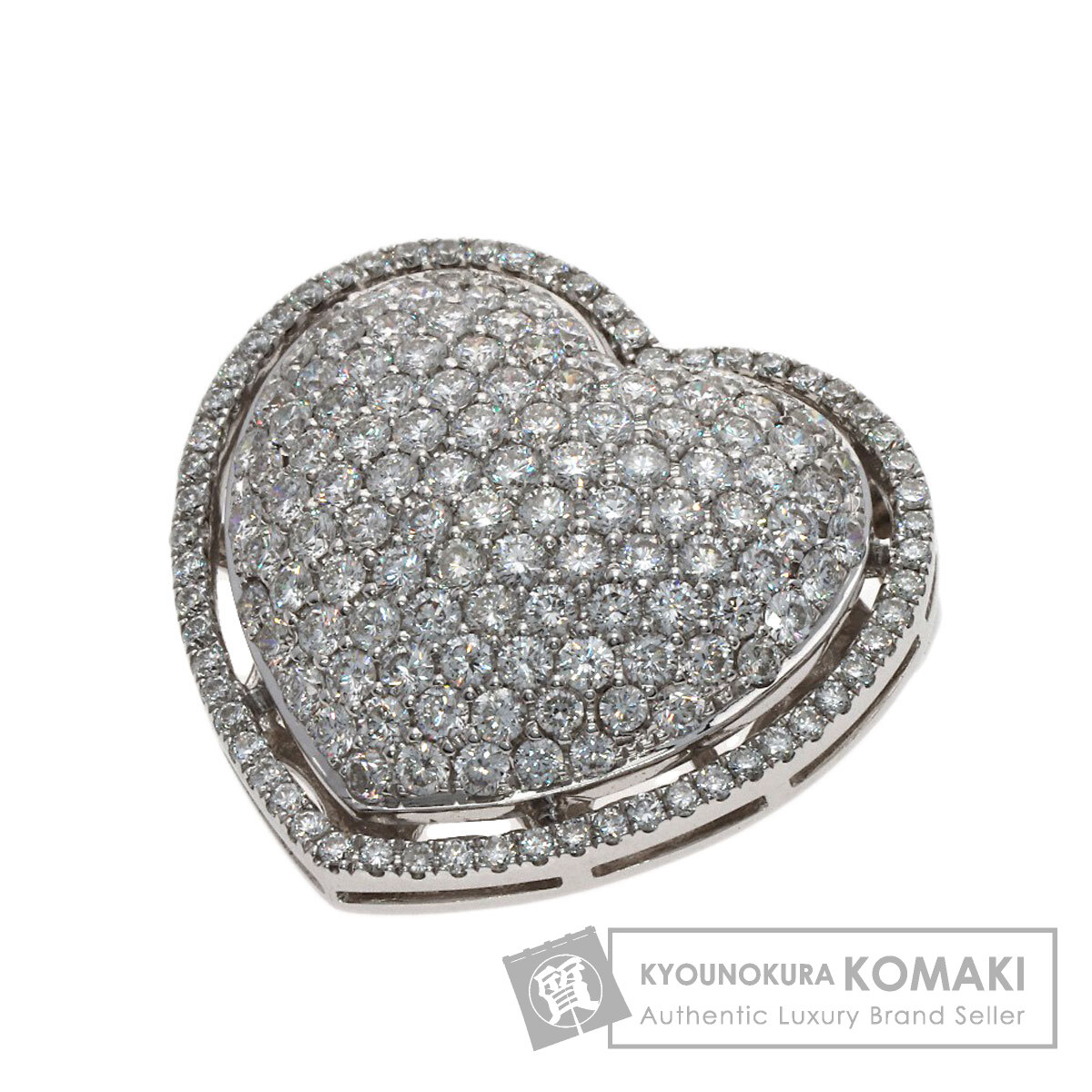 クイーン ペンダントトップ ハートモチーフ ダイヤモンド