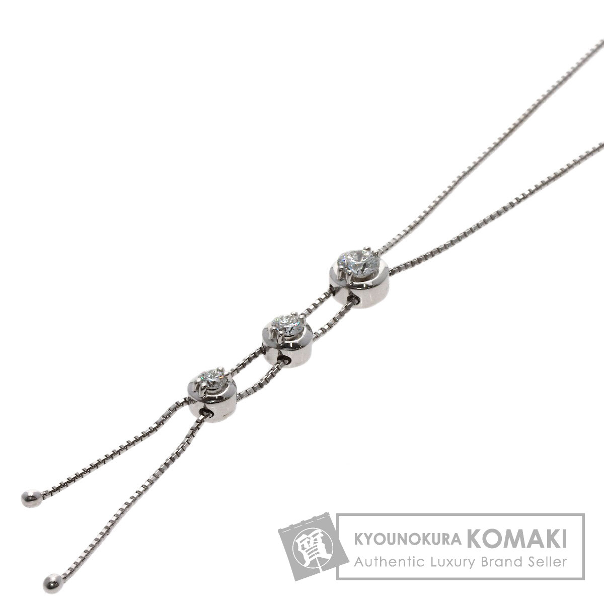 タサキ ネックレス 3P ダイヤモンド