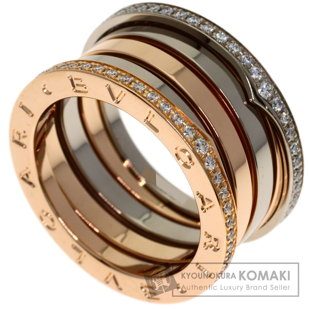 ブルガリ リング・指輪 パーフェクト ミステイク ダイヤモンド 4バンド #54