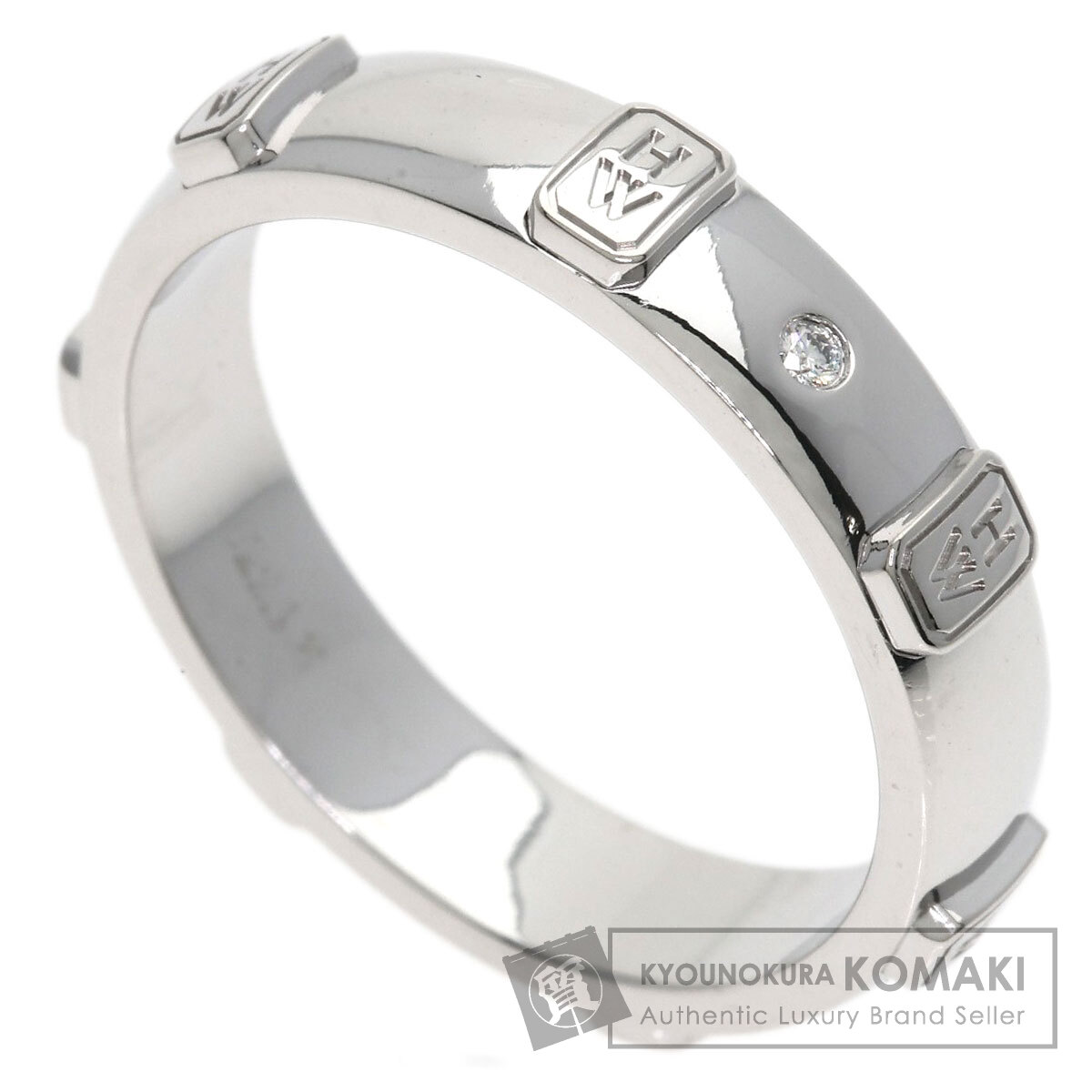 ハリーウィンストン リング・指輪 HWロゴ バンド ダイヤモンド