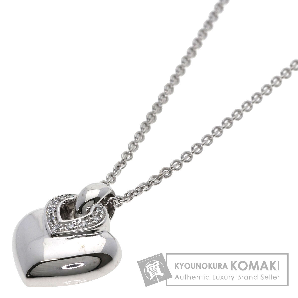 ブルガリ ネックレス ドッピオ クオーレ ダイヤモンド