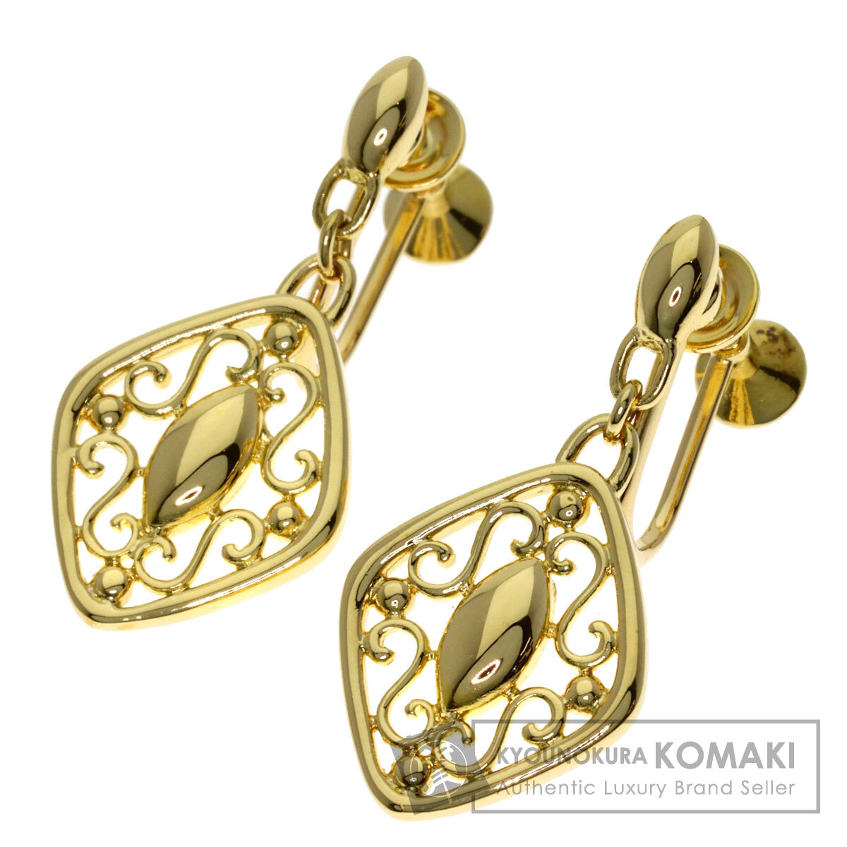 ミキモト イヤリング 透かしモチーフ