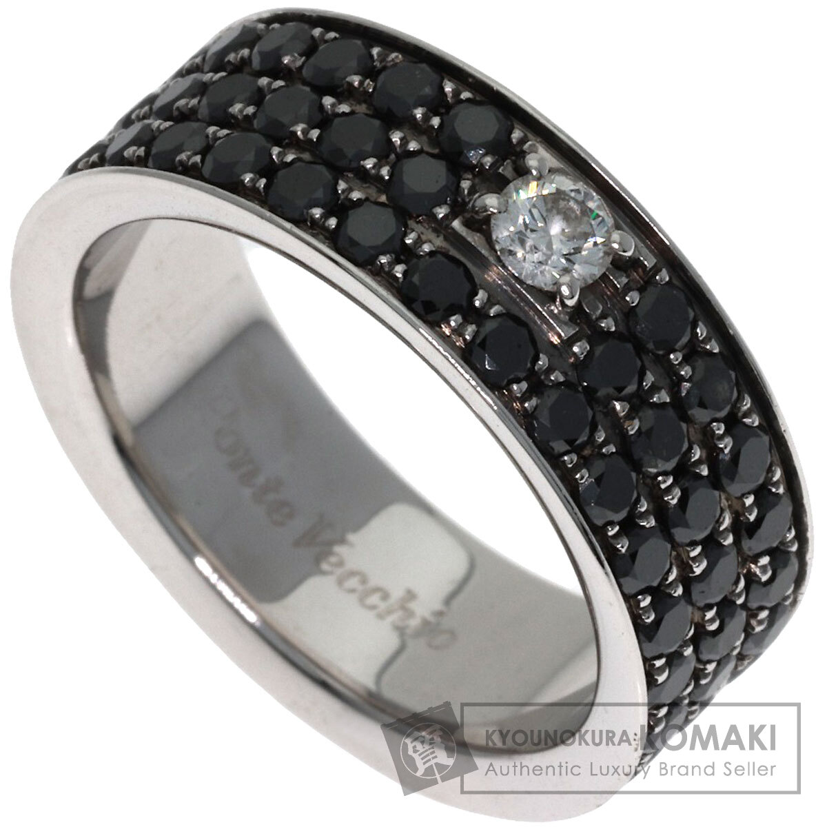 ポンテヴェキオ リング・指輪 ブラックダイヤモンド 1P ダイヤモンド