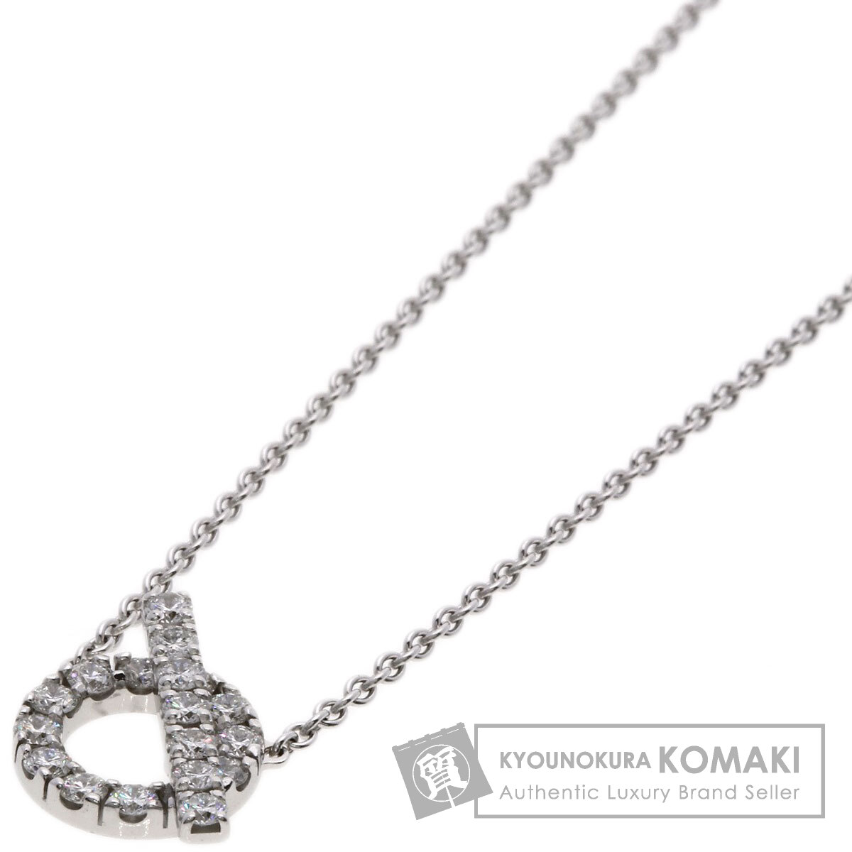 HERMES エルメス フィネス パヴェ ダイヤモンド ネックレス K18
