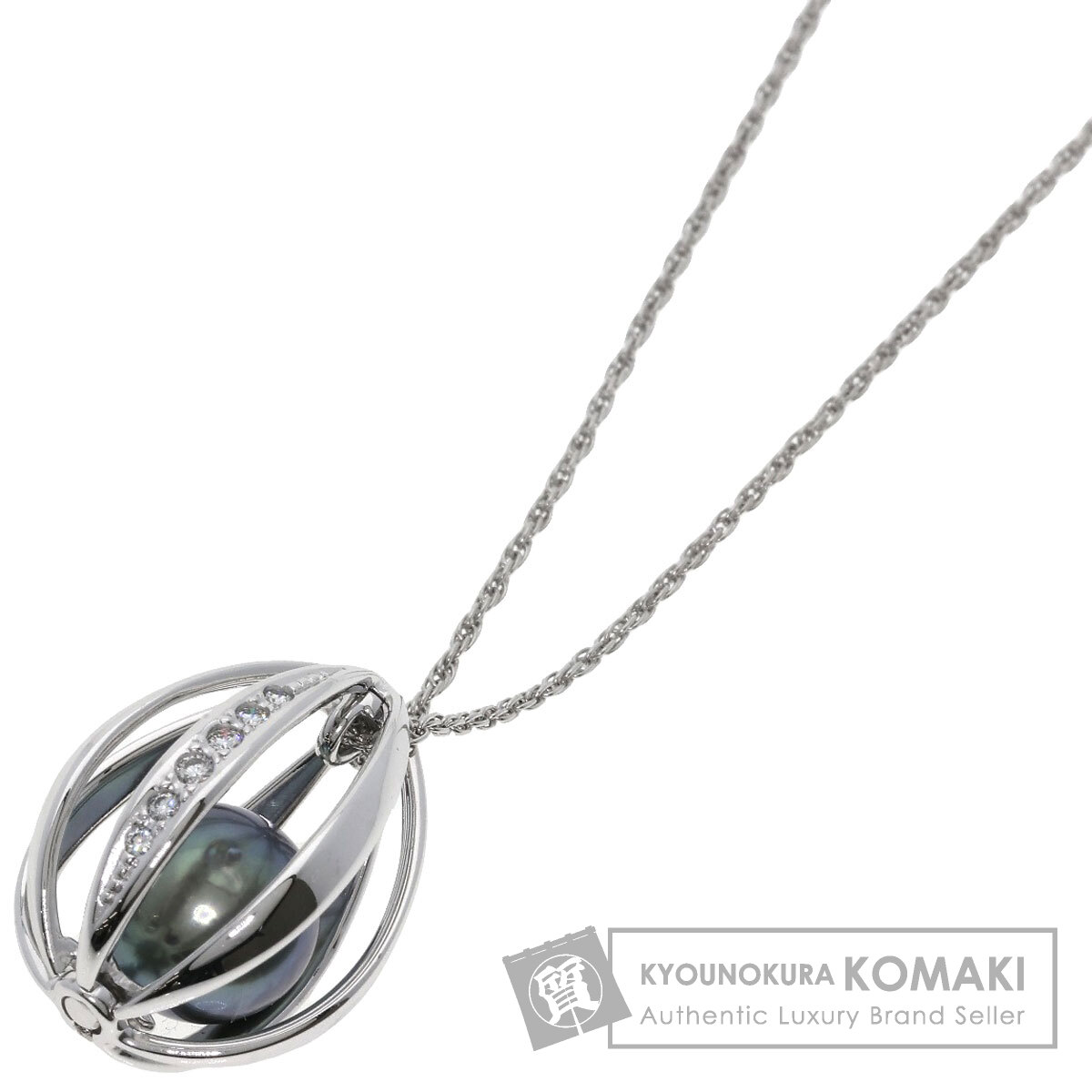 タサキ ネックレス パール 真珠 ダイヤモンド