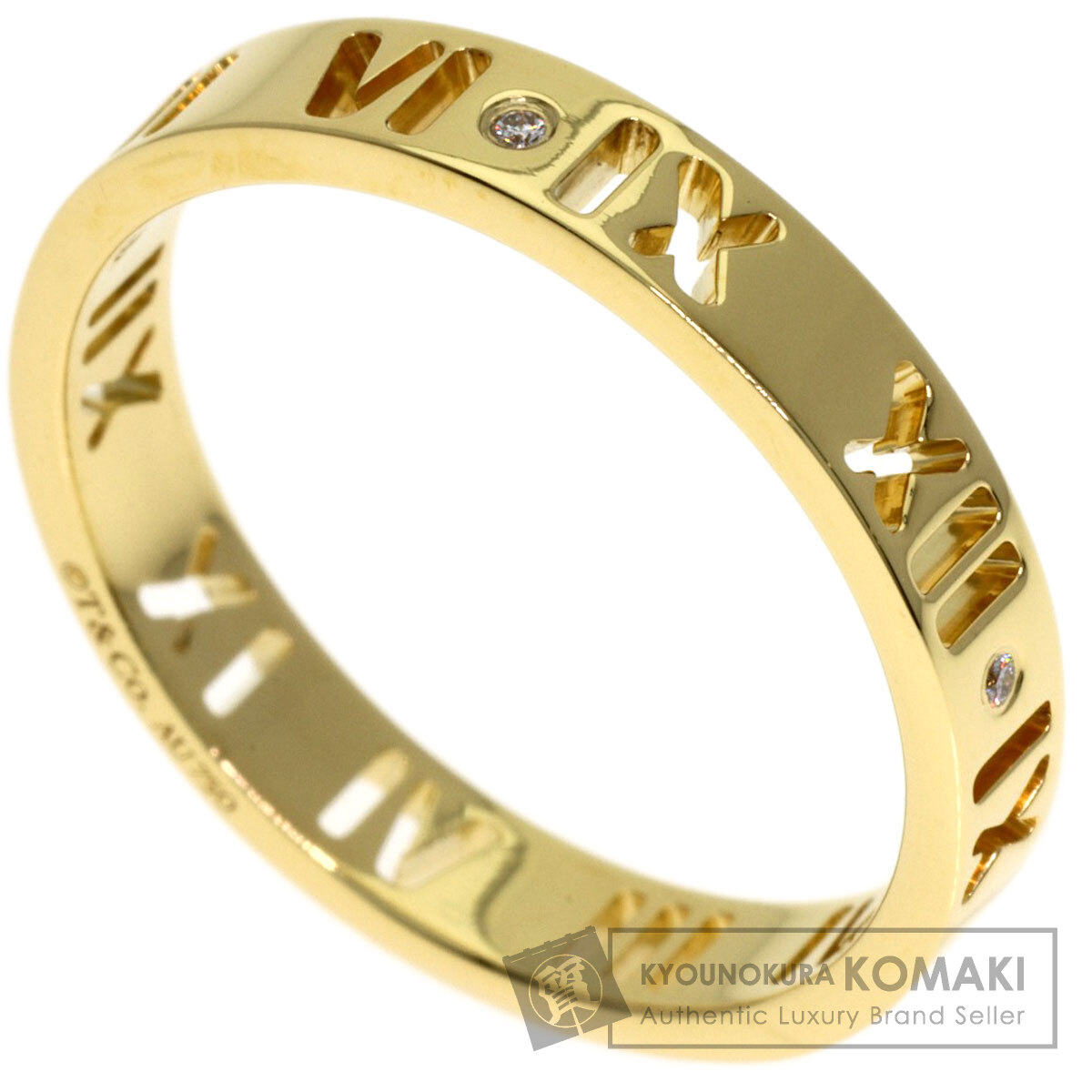 TIFFANY&Co. ティファニー アトラス 4P ダイヤモンド リング・指輪 K18
