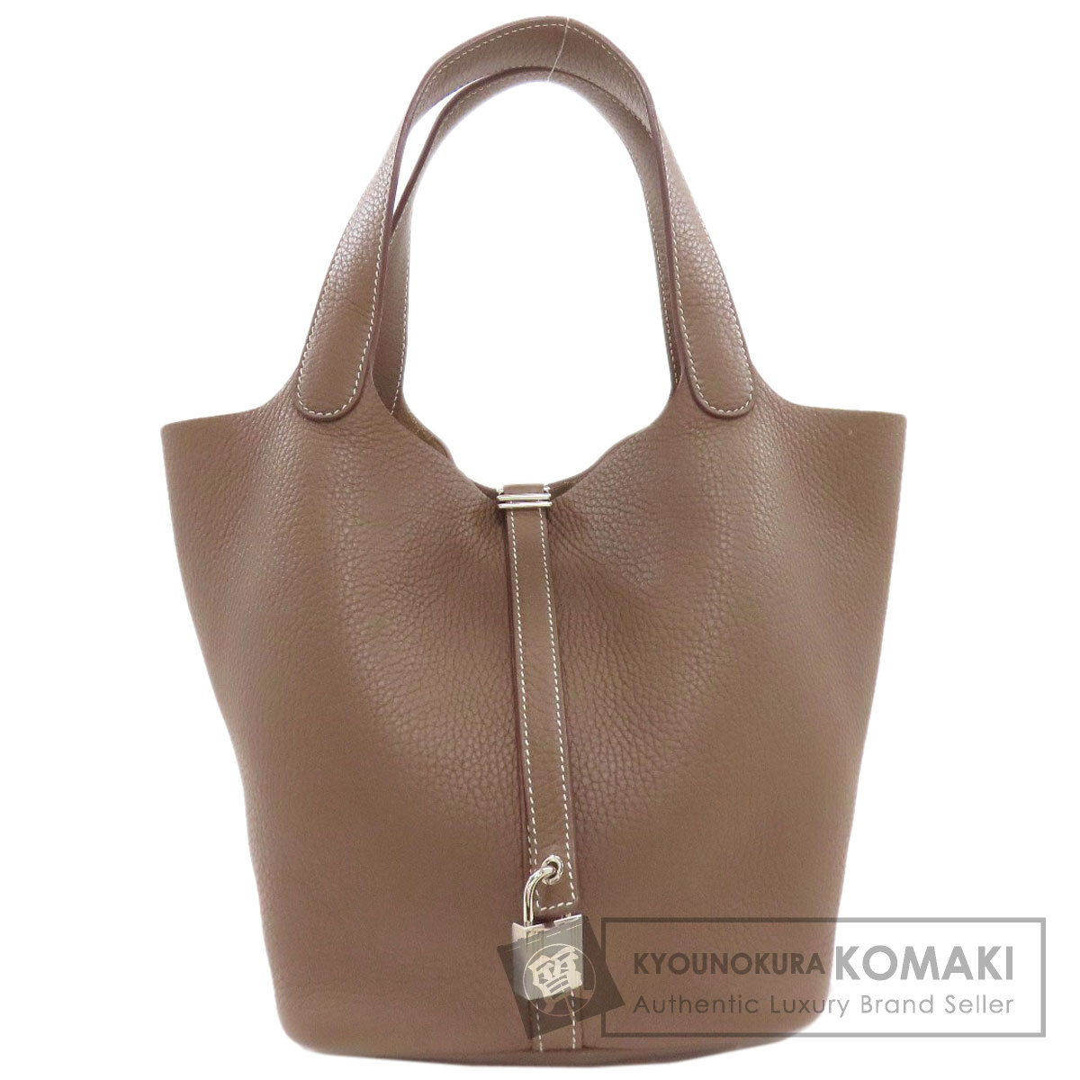 エルメス ハンドバッグ ピコタンロックMM エトープ シルバー金具
