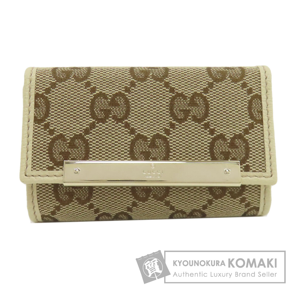 GUCCI グッチ 127048 GGキャンバス キーケース キャンバス/レザー