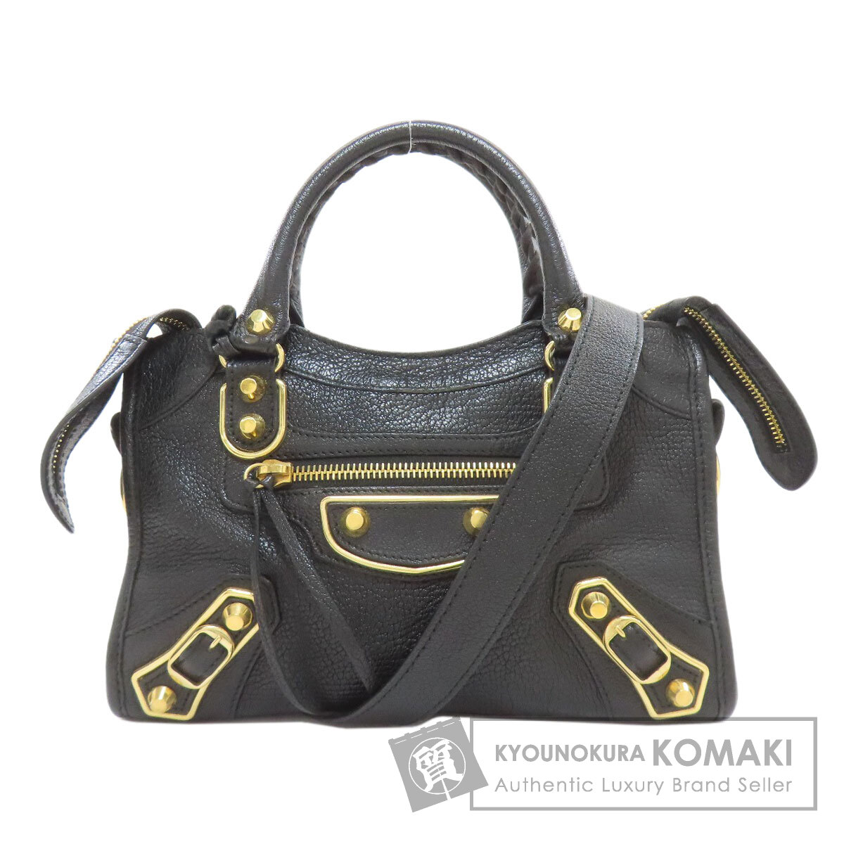 バレンシアガ ハンドバッグ クラシック メタリック エッジ ミニシティ 2WAY