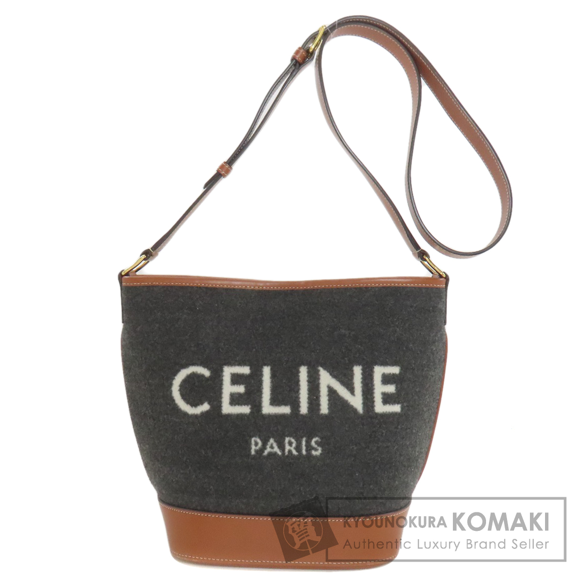 セリーヌ ショルダーバッグ バケット ロングショルダー