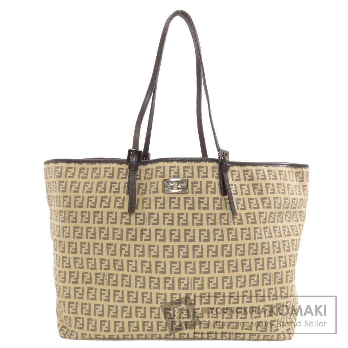 FENDI フェンディ ズッカ柄 トートバッグ キャンバス/レザー
