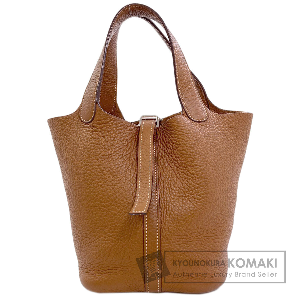 エルメス ハンドバッグ ピコタンPM ゴールド シルバー金具