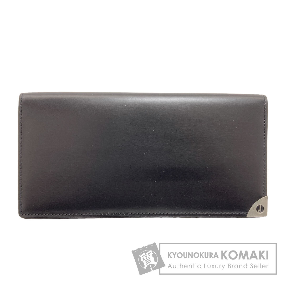 Dunhill ダンヒル ロゴ 長財布（小銭入れなし） レザー メンズ [中古