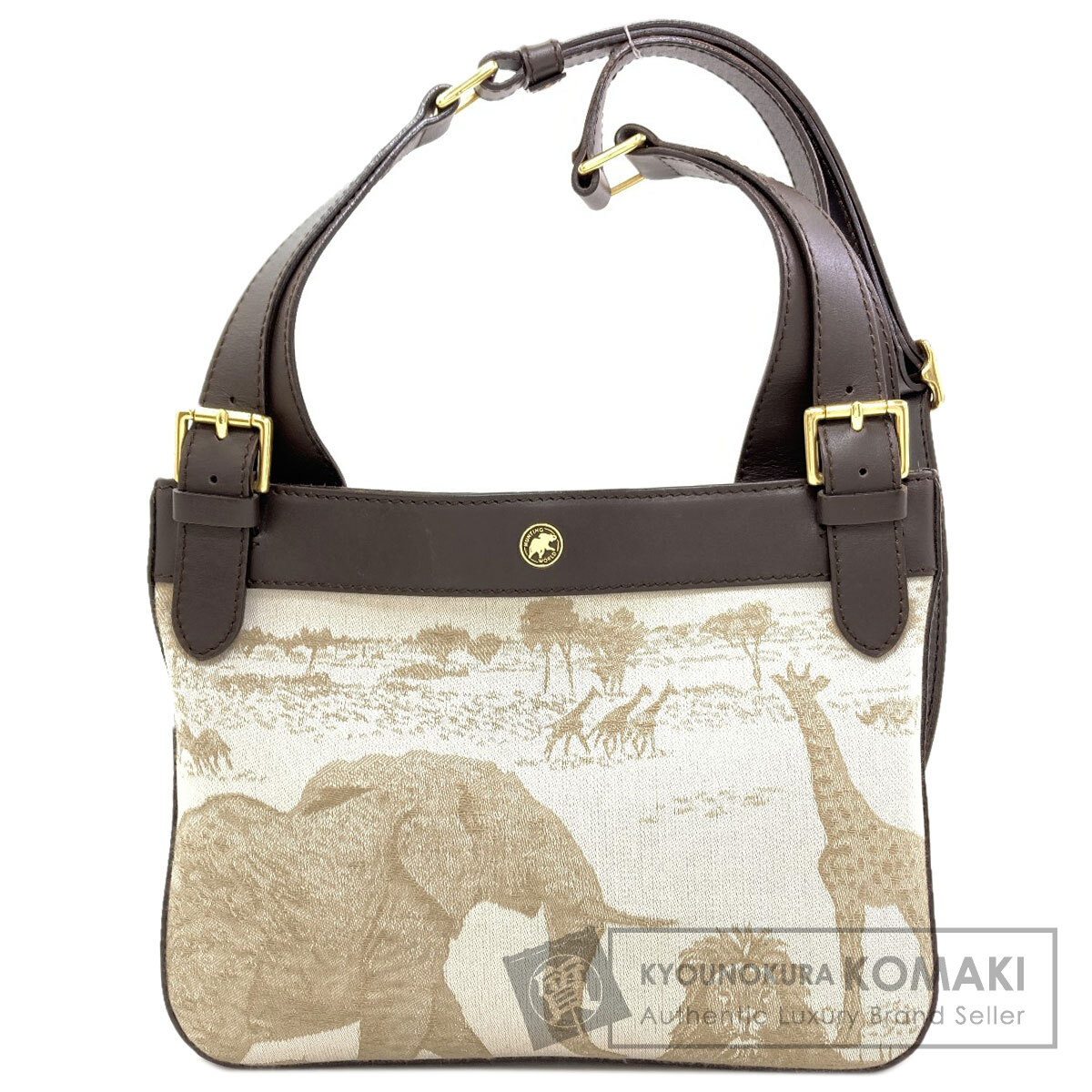 ハンティングワールド ショルダーバッグ サバンナモチーフ アニマル