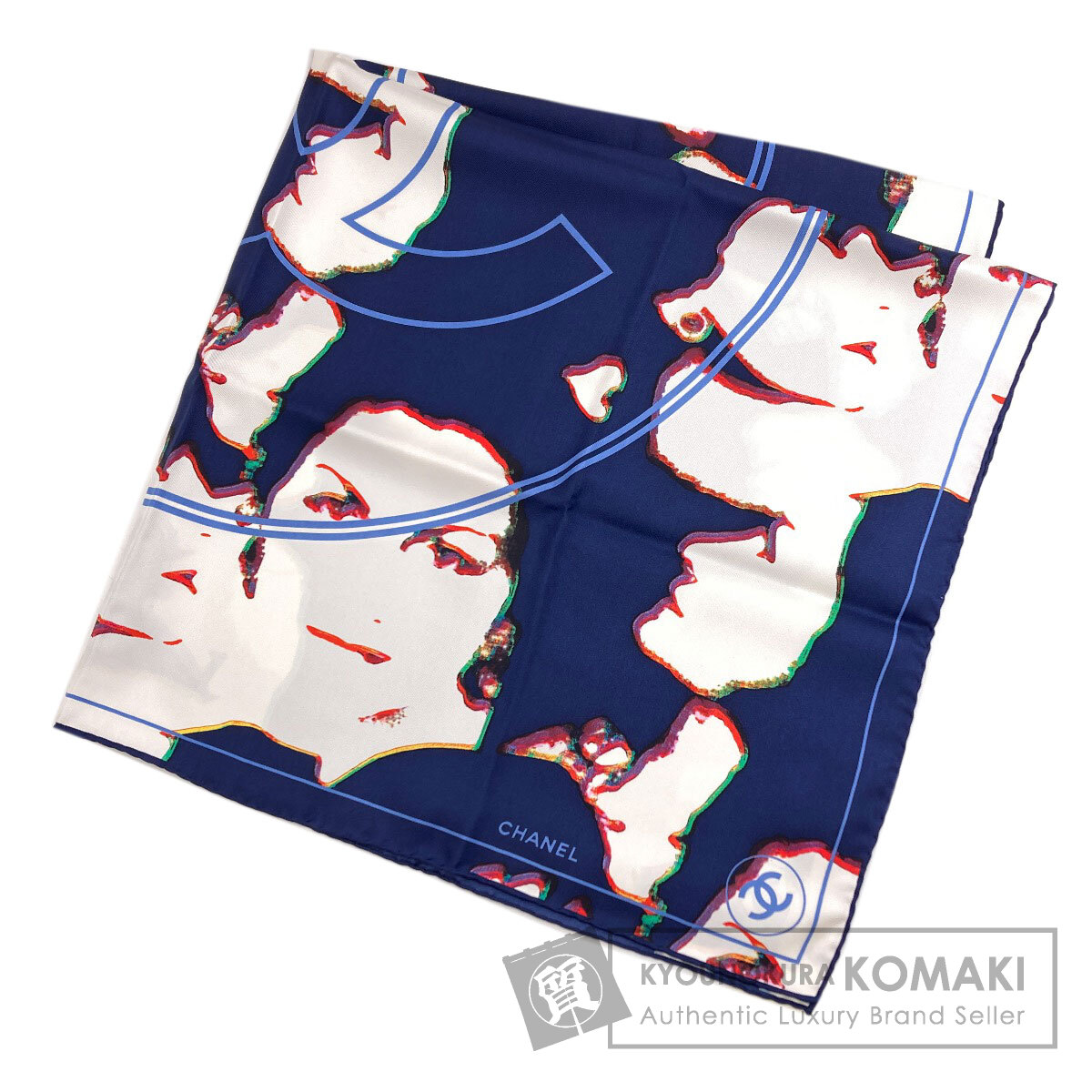 シャネル スカーフ ココマーク 人物モチーフ