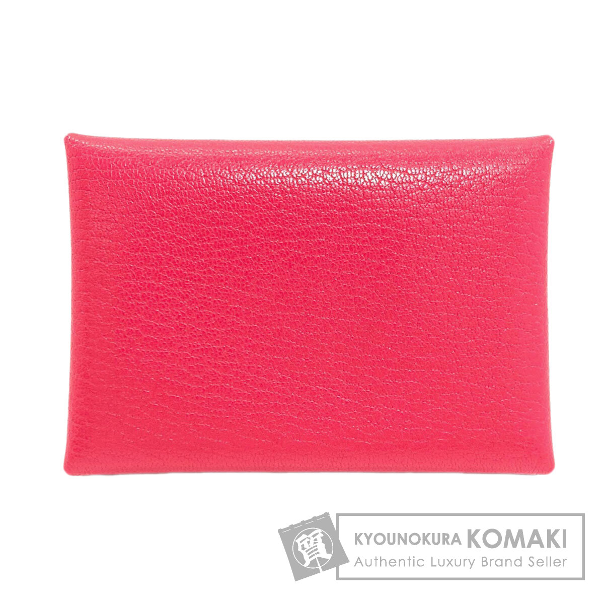 エルメス カードケース カルヴィ デュオ ローズエクストリーム シルバー金具