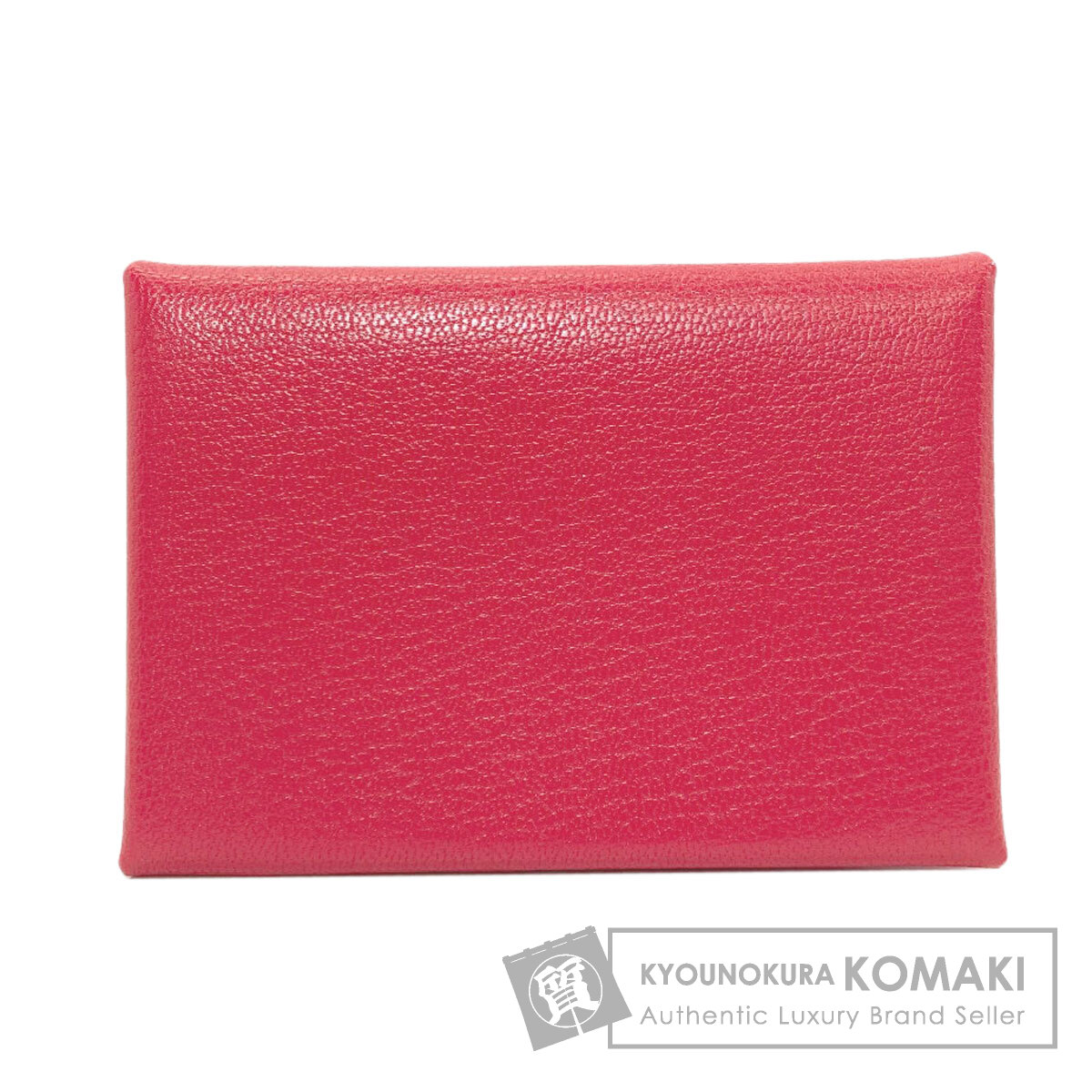 エルメス カードケース カルヴィ デュオ ローズエクストリーム シルバー金具