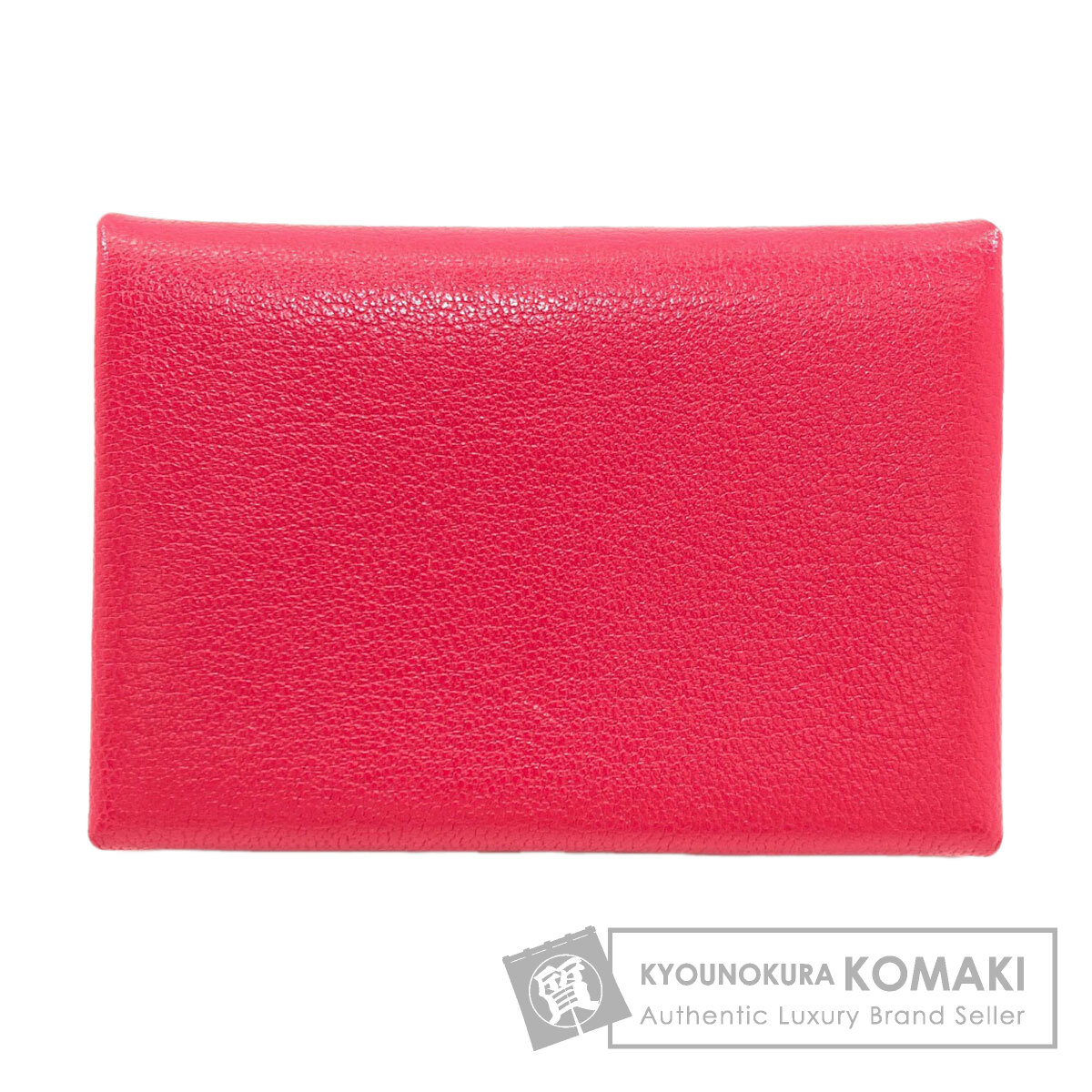 エルメス カードケース カルヴィ デュオ ローズエクストリーム シルバー金具