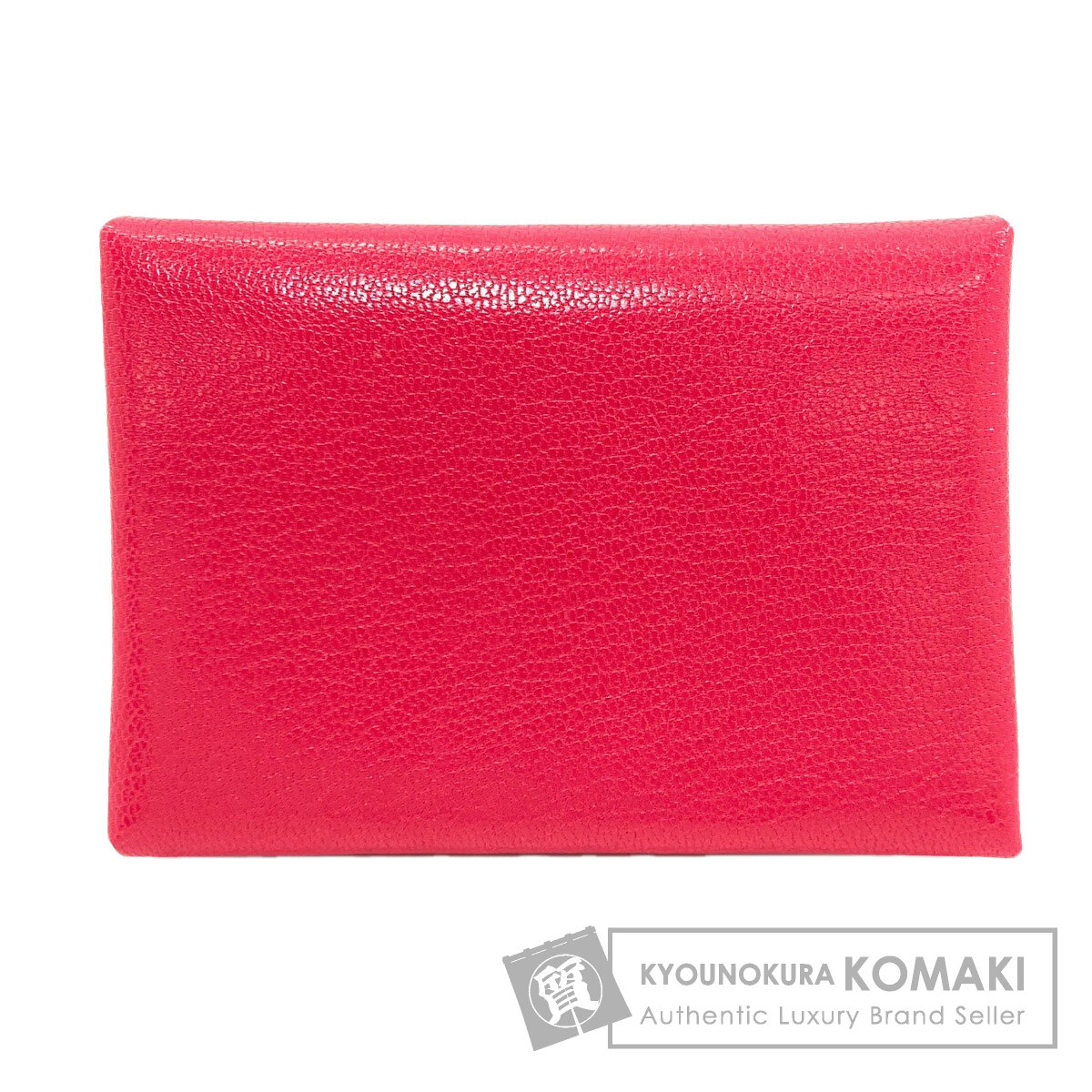 エルメス カードケース カルヴィ デュオ ローズエクストリーム シルバー金具