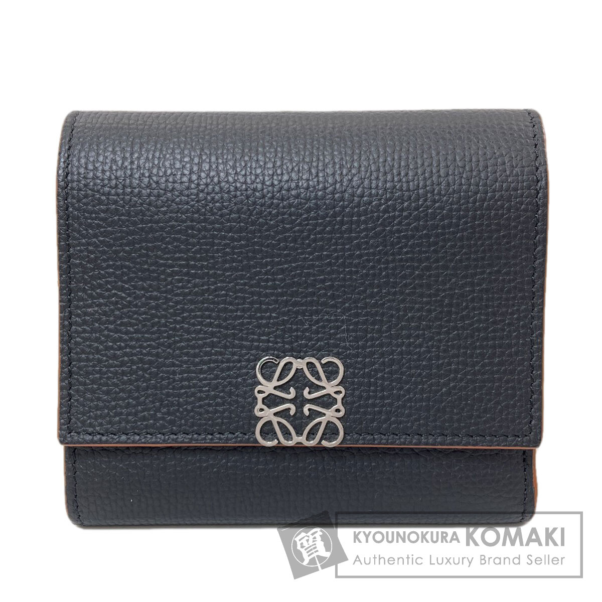 ロエベ 二つ折り財布（小銭入れあり） アナグラム トライフォールド ウォレット