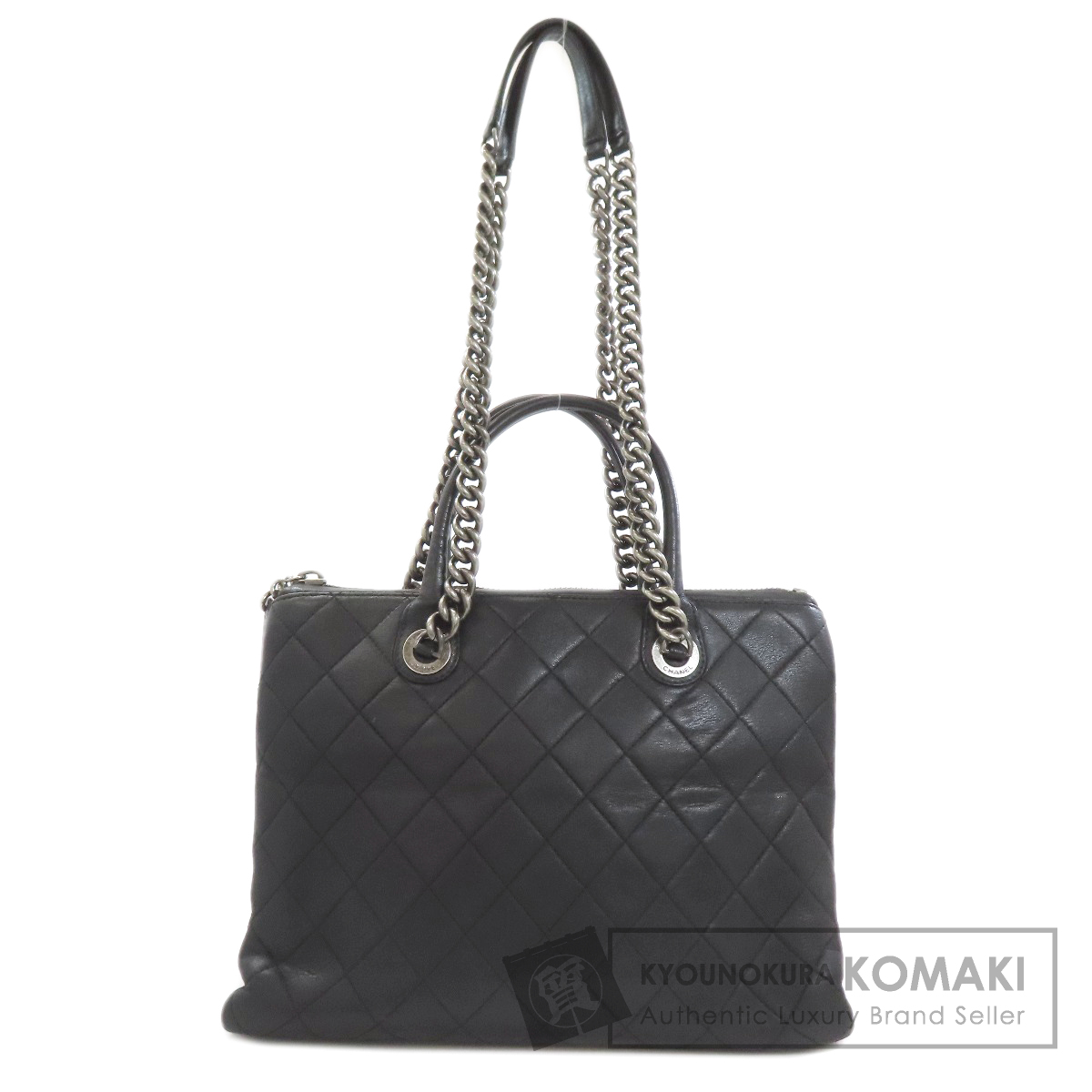 シャネル トートバッグ マトラッセ 2WAY シルバー金具