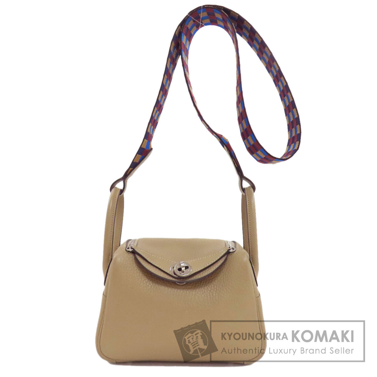 エルメス ハンドバッグ リンディ ミニ ヴェルソ マキシカドリーユ シルバー金具