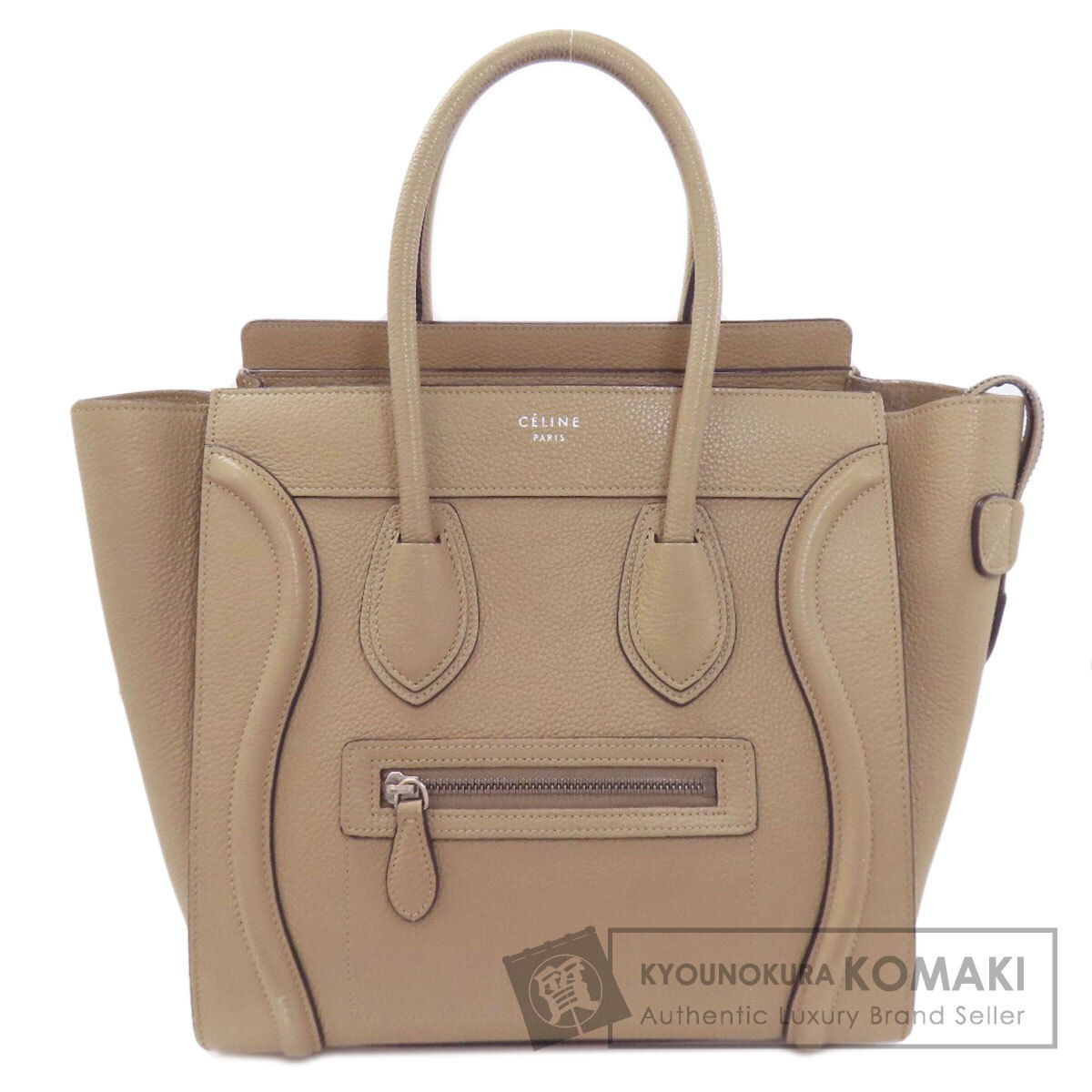 CELINE セリーヌ ラゲージマイクロ ハンドバッグ カーフ レディース