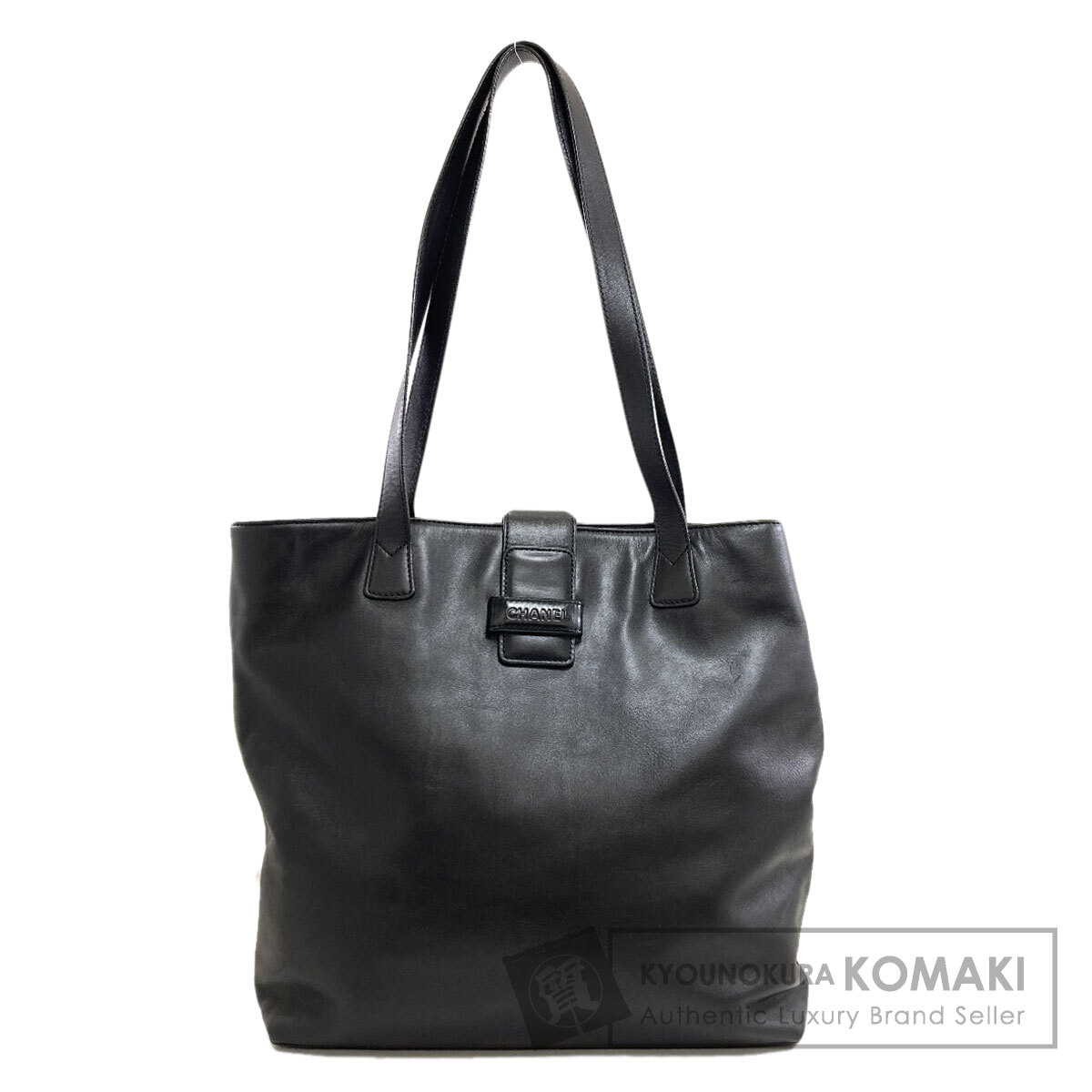 CHANEL シャネル ロゴ トートバッグ カーフ レディース [中古 CHANEL シャネル ロゴ トートバッグ カーフ レディース [中古