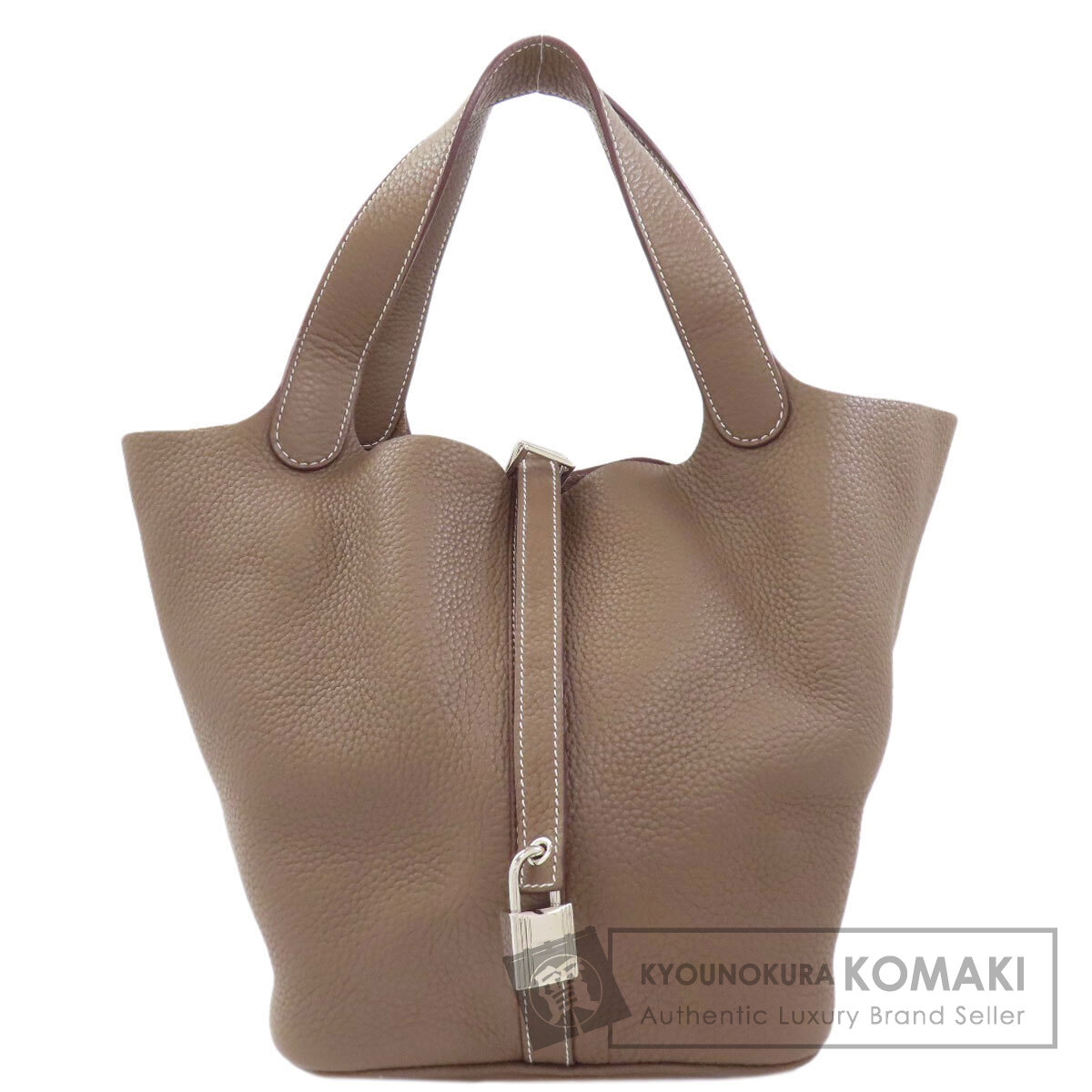 エルメス ハンドバッグ ピコタンロックMM エトープ シルバー金具