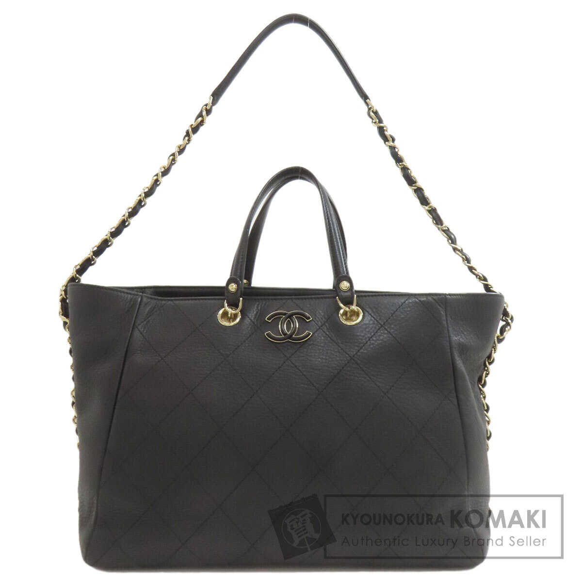 シャネル トートバッグ マトラッセ ゴールド金具 2WAY