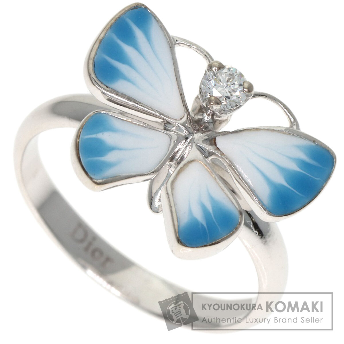 ディオール リング・指輪 バタフライ モチーフ 1P ダイヤモンド ピンキーリング