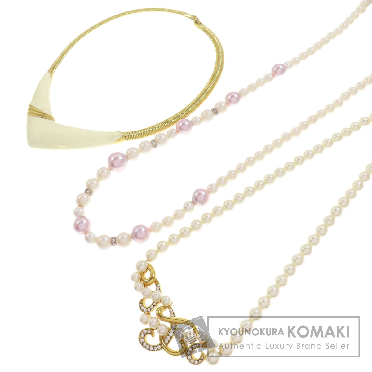 セレクトジュエリー ネックレス 3本セット フェイクパール