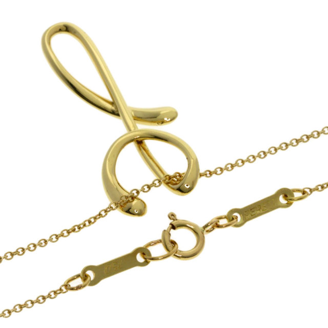 TIFFANY&Co. ティファニー イニシャル Y ネックレス K18イエロー